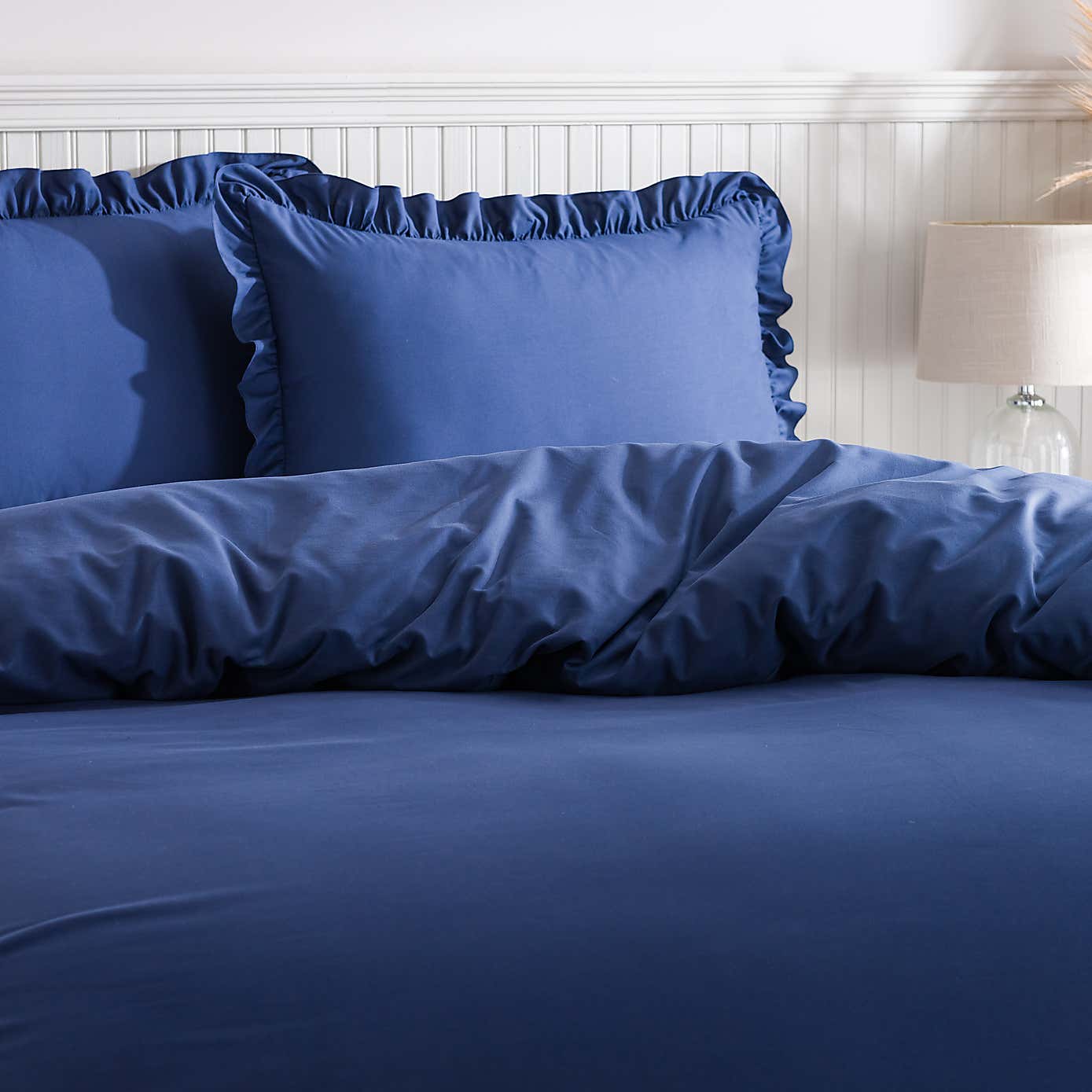 Briona Frilled Edge Duvet Cover & Pillowcase Set