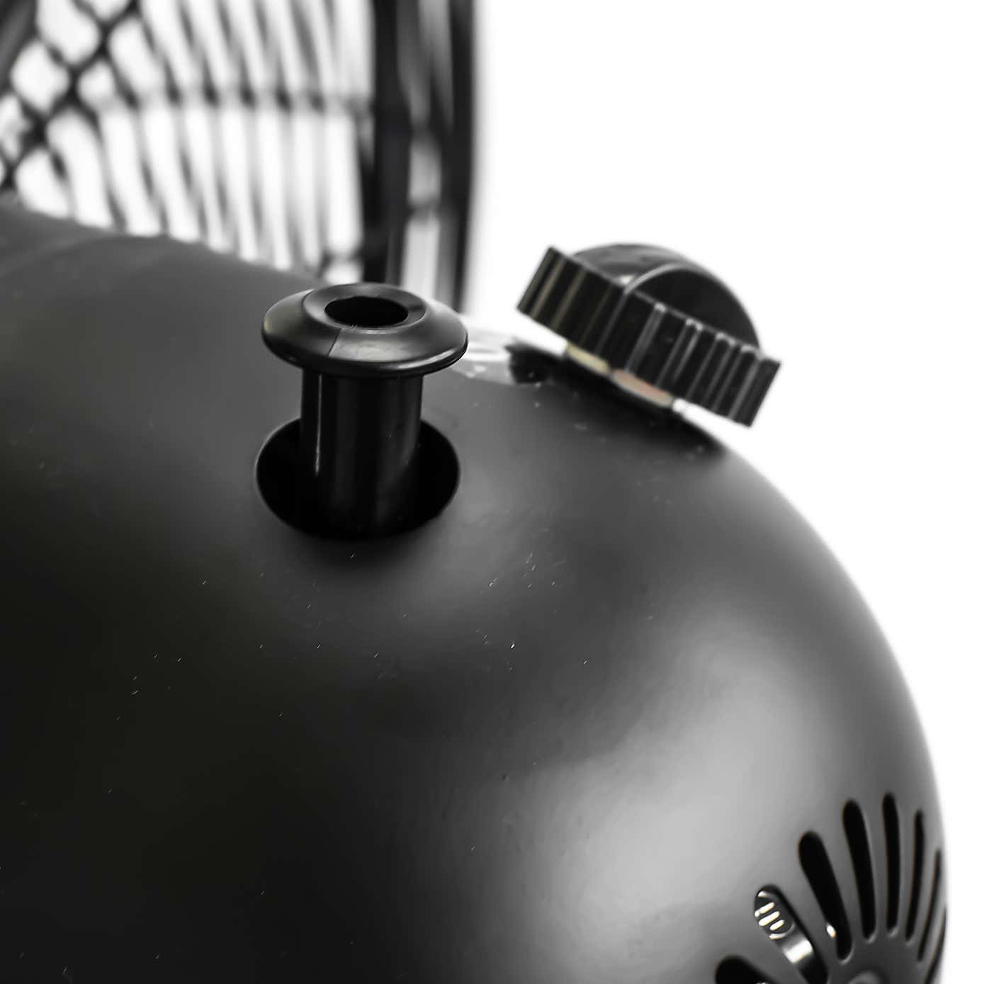 16” Matt Black Tripod Fan with Gold Blades