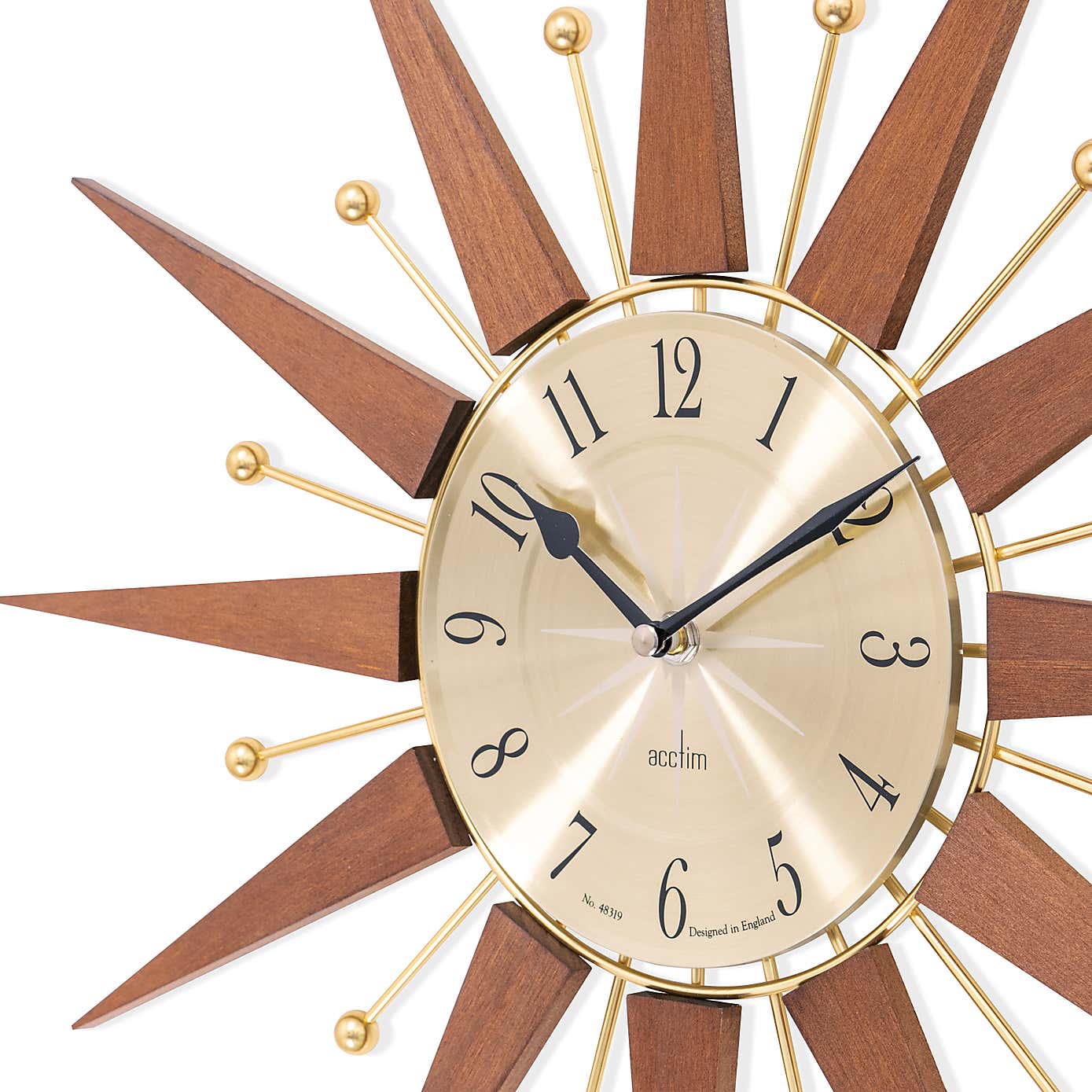 Acctim Wolcott Wooden Wall Clock