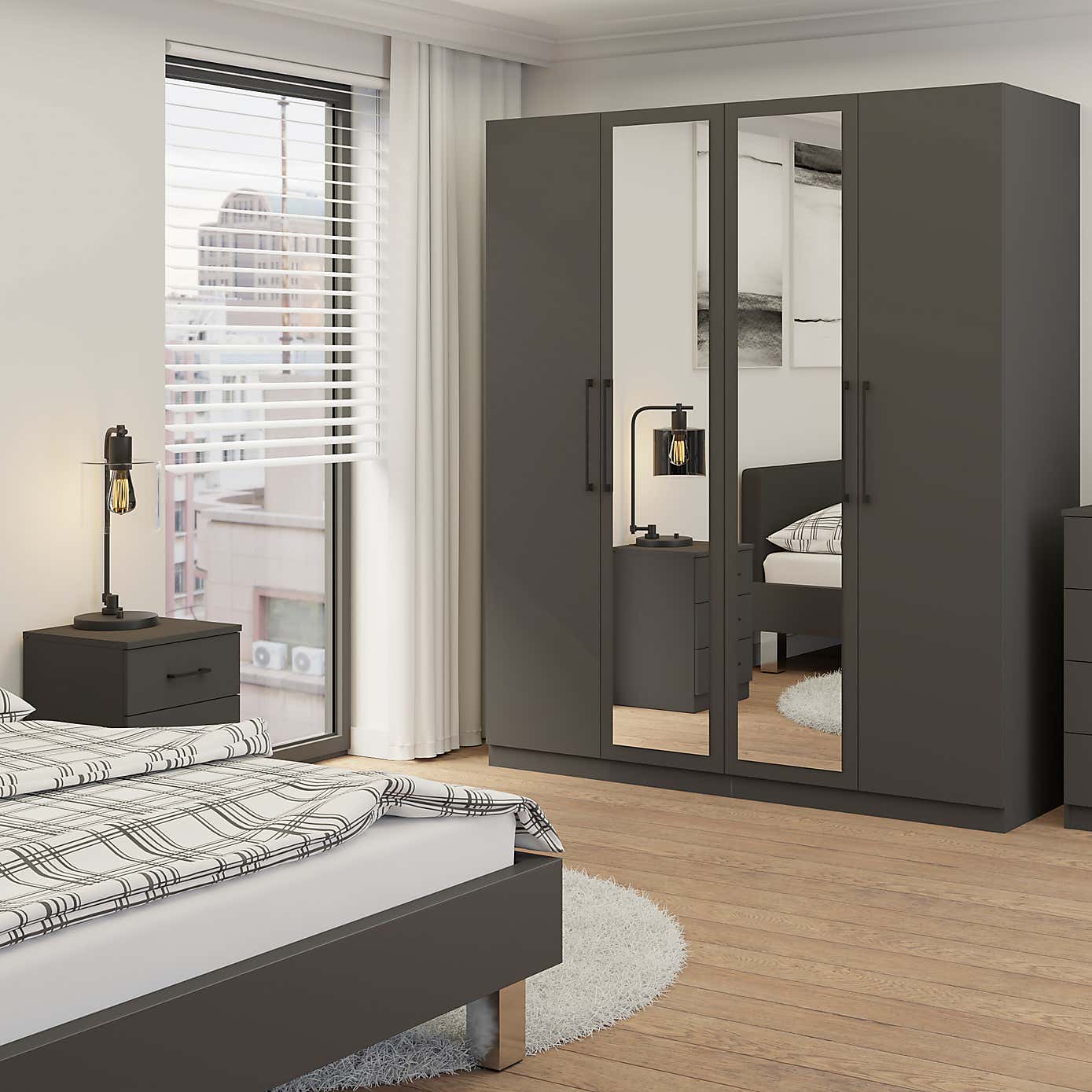 Foster 4 Door Wardrobe