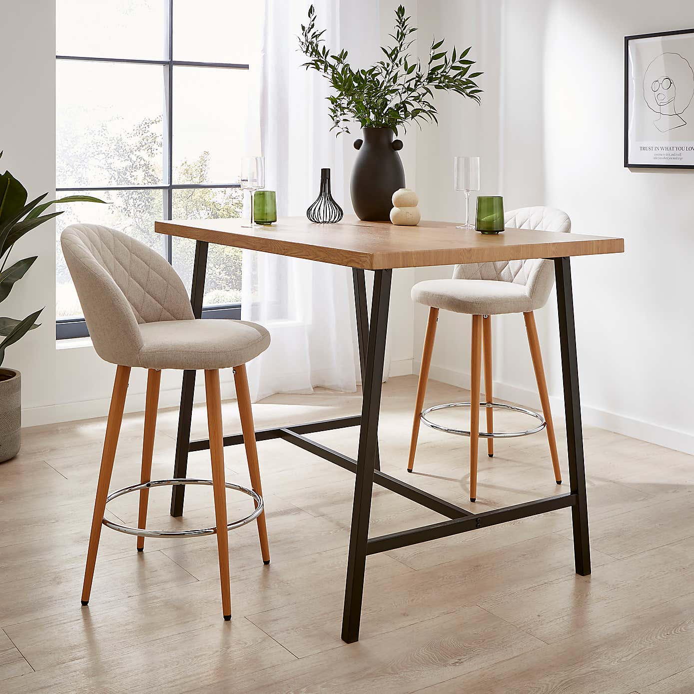 Astrid Fabric Bar Stool