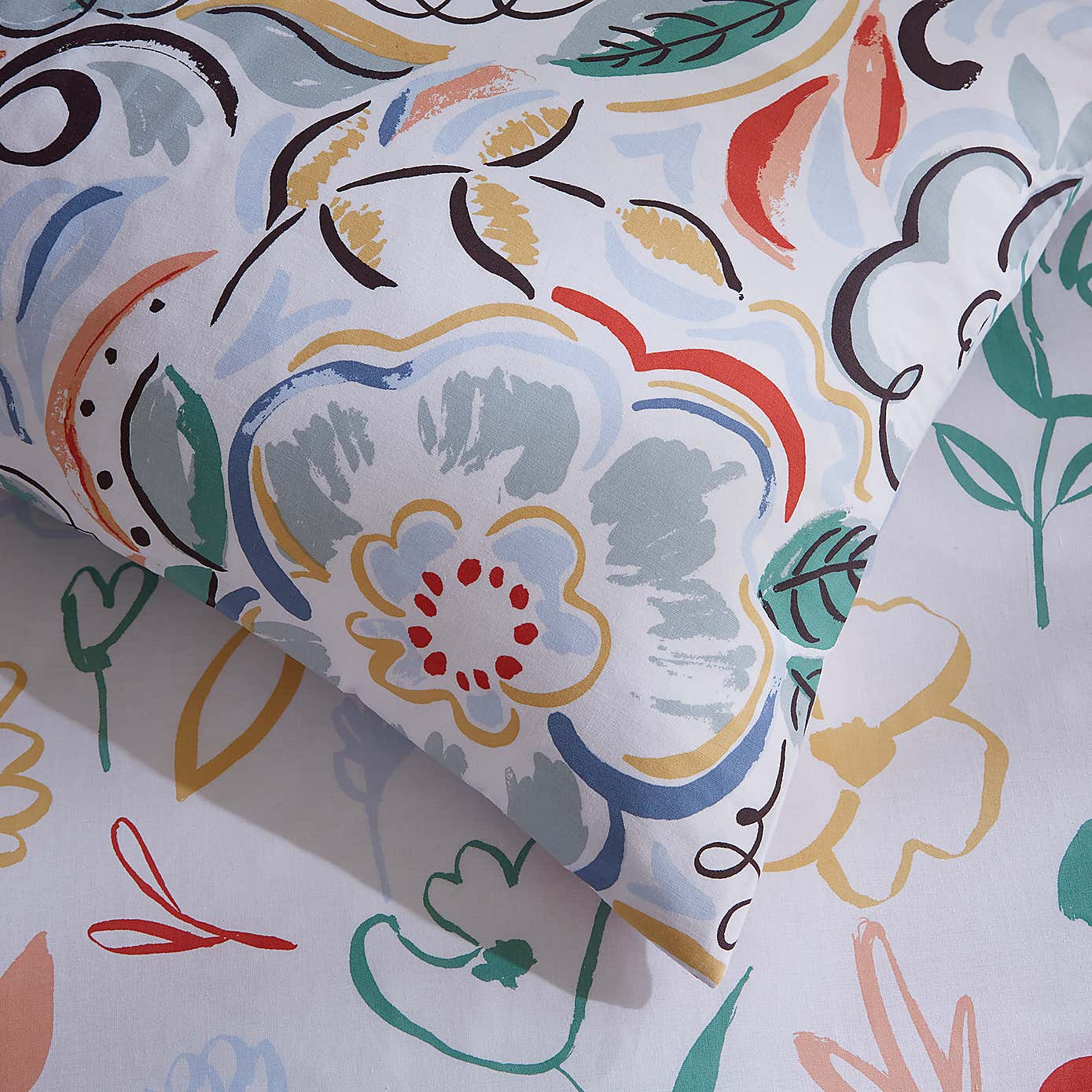 Heart and Soul Ayva Floral Duvet Cover & Pillowcase Set