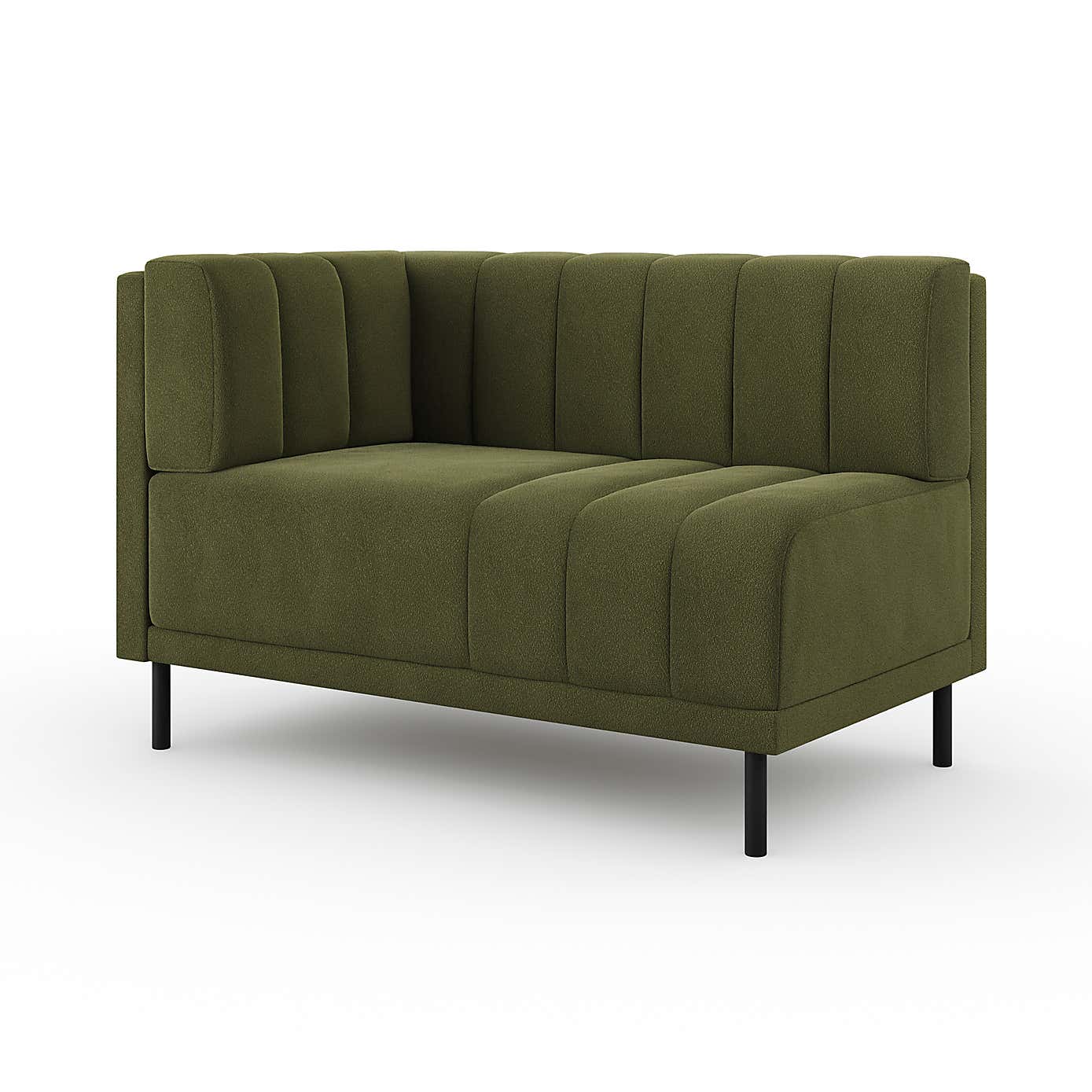 Amali Corner Dining Bench, Boucle