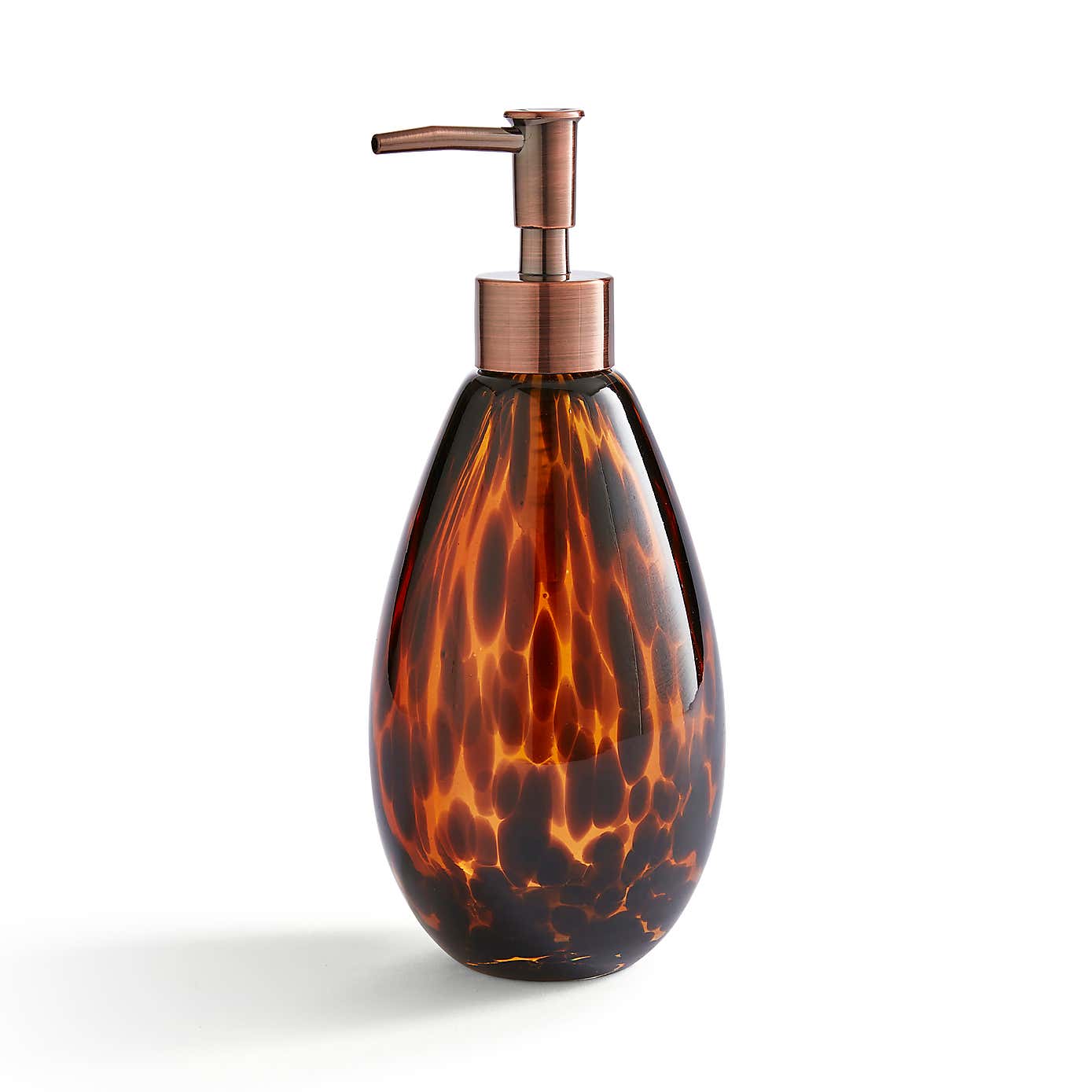 Tortoiseshell Glass Soap Dispenser