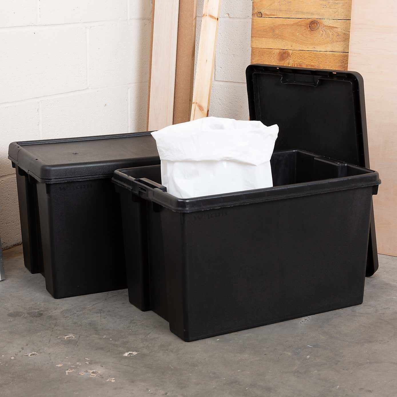 Wham Bam Set of 2 Stackable Boxes & Lids