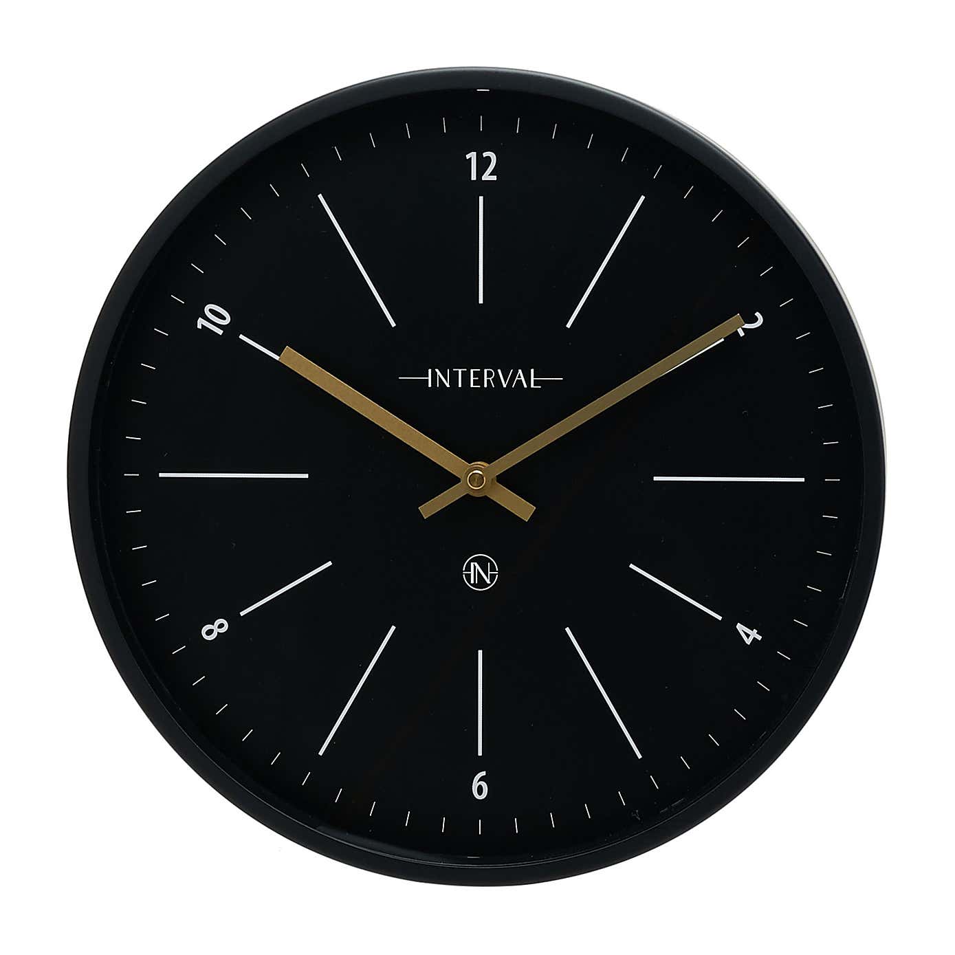 Interval Metal Wall Clock