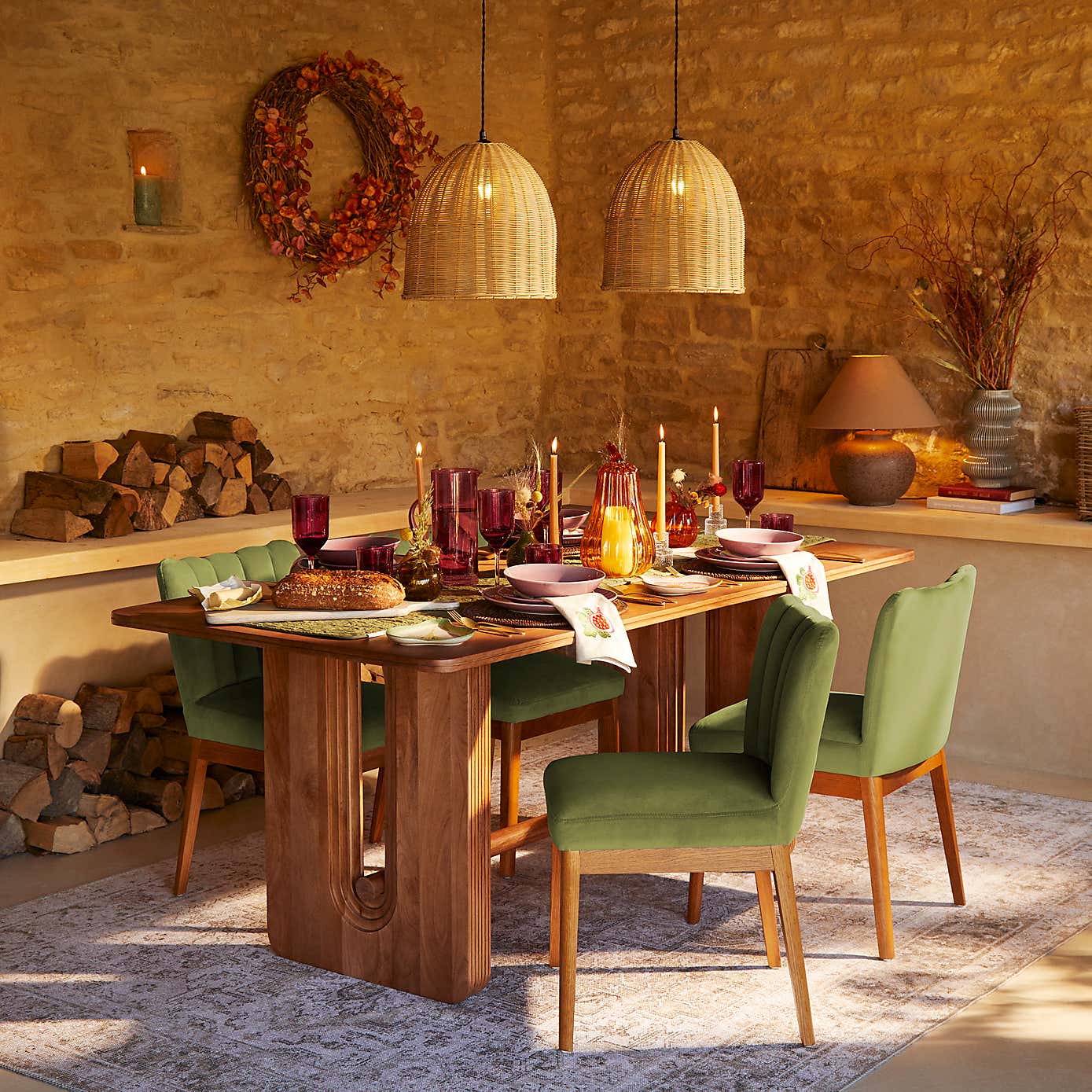 Delilah Dining Chair, Velvet