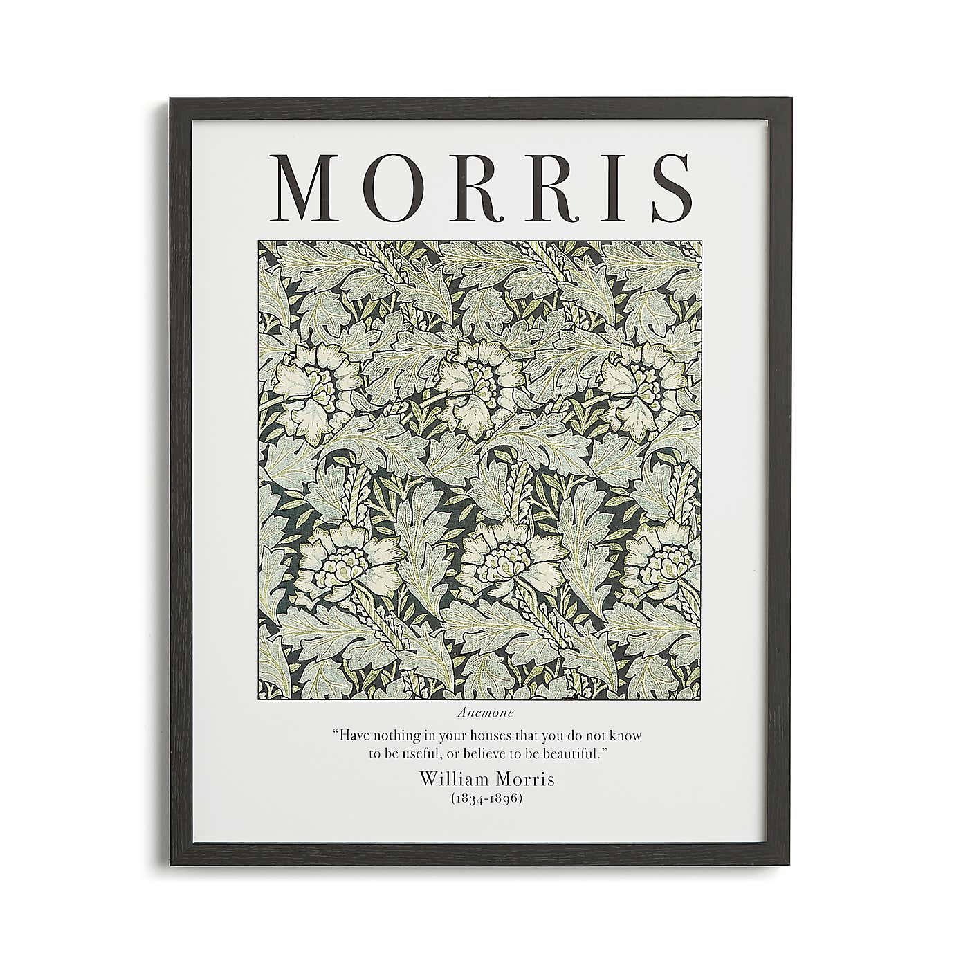 Anemone by William Morris Framed Print
