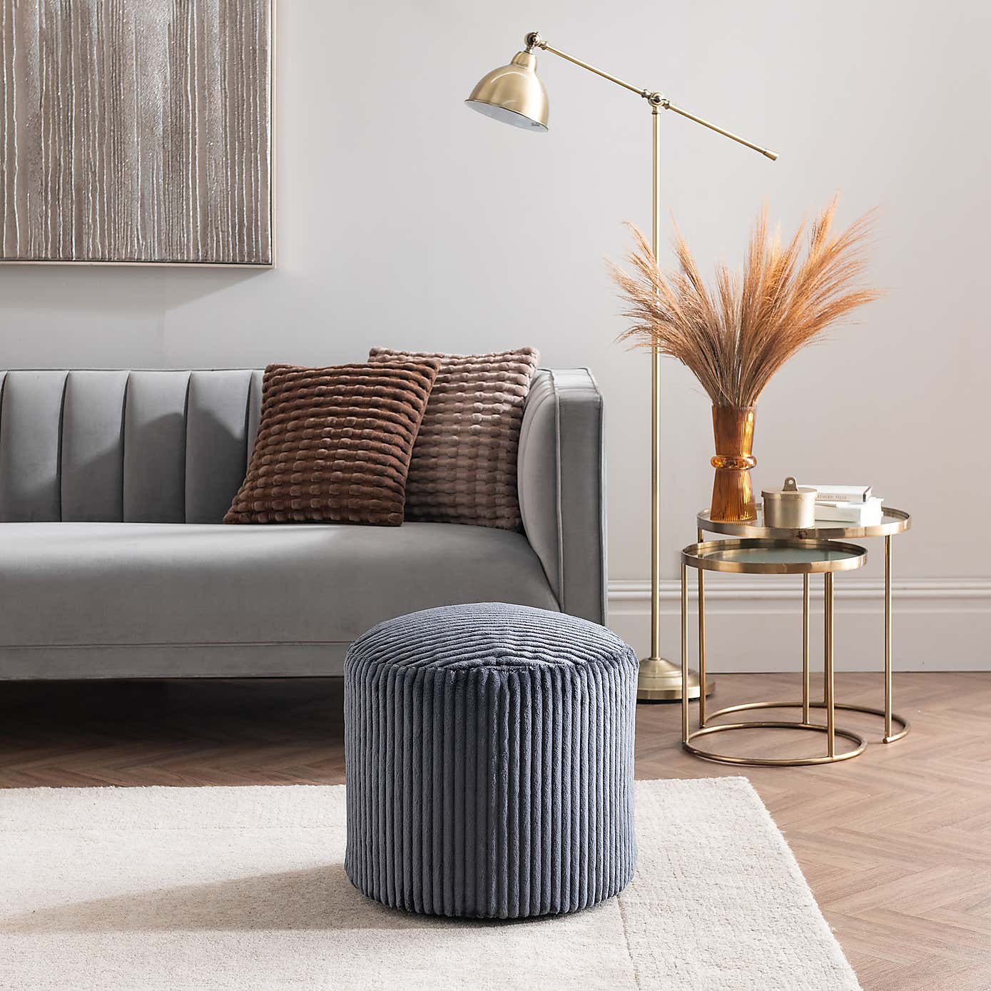 Jumbo Cord Pouffe