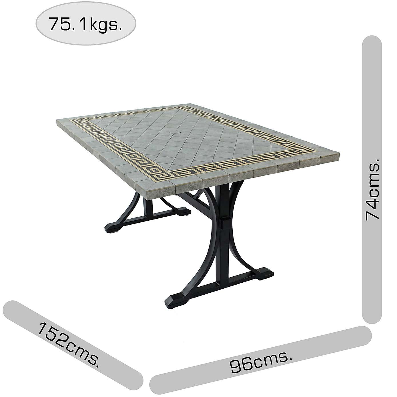 Byron Manor Boston Rectangular Dining Table