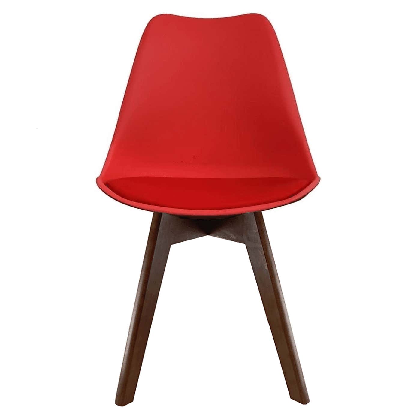 Fusion Living Soho Plastic Dining Chair with Squared Legs