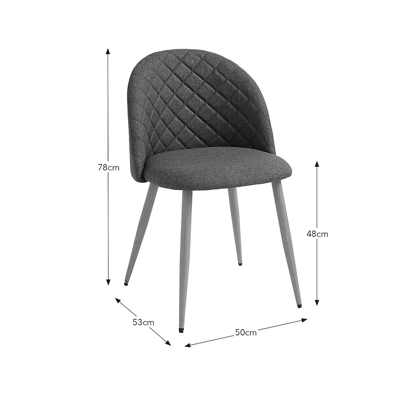 Astrid Dining Chair, Flatweave Fabric