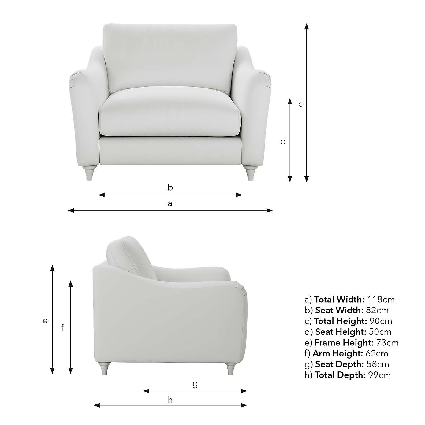 Hattie Tonal Plush Chenille Snuggle Sofa