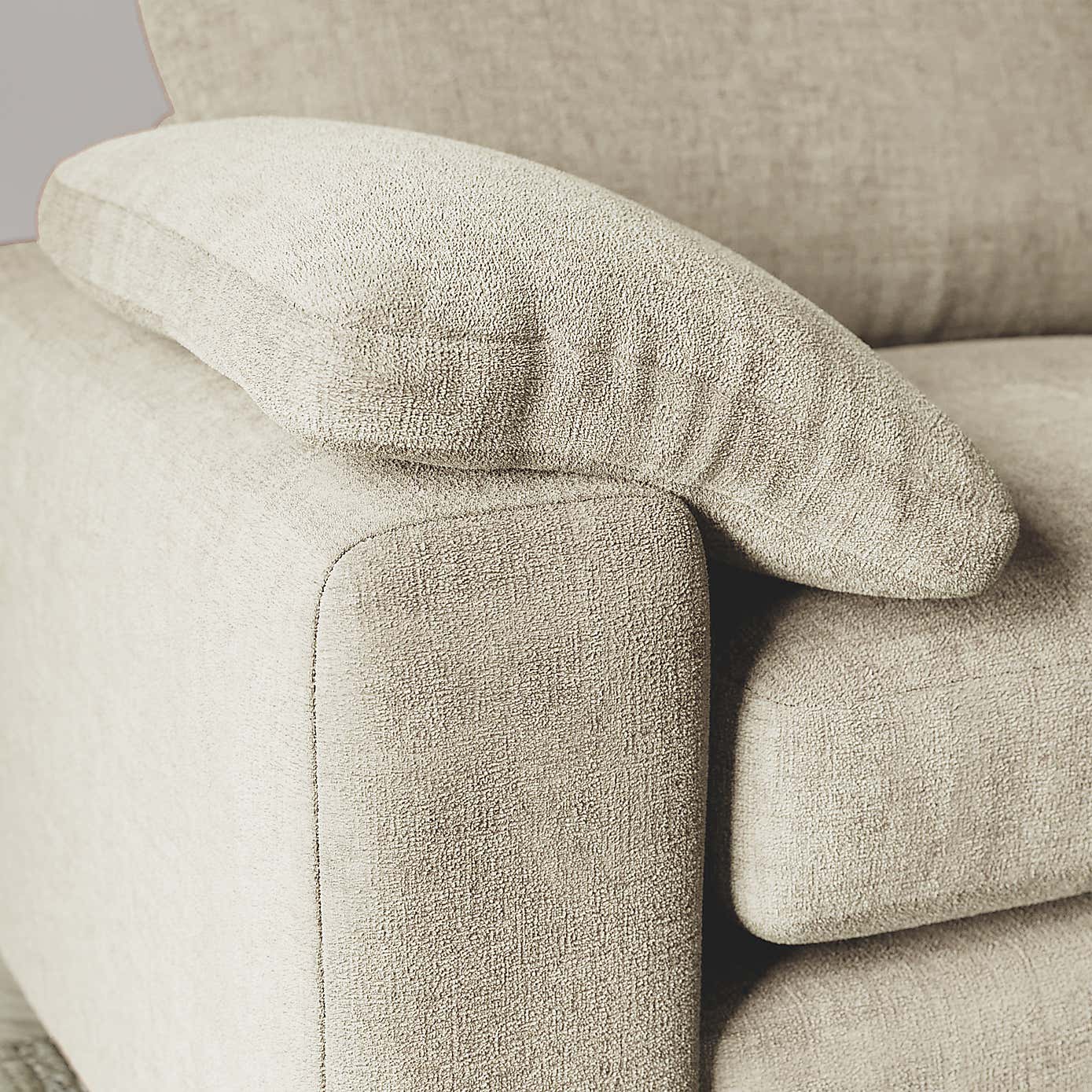 Magnus Soft Textured Chenille Corner Chaise Sofa