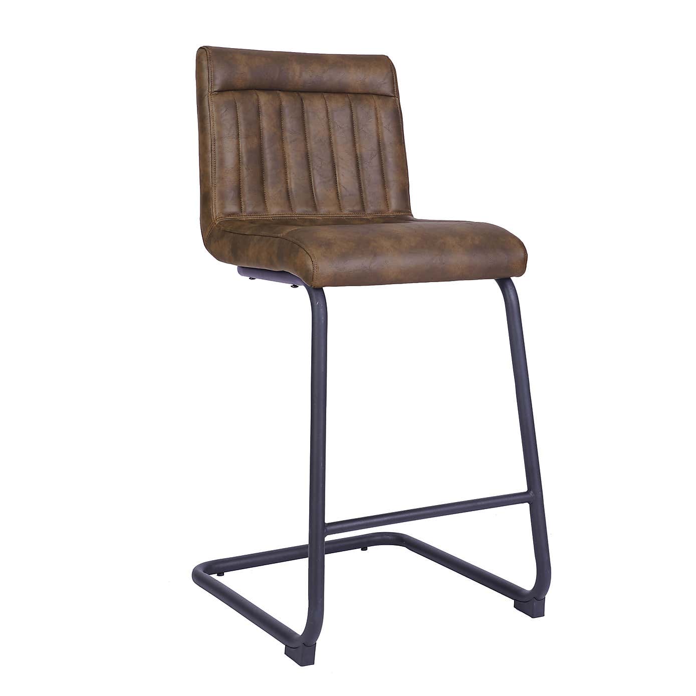 Felix PU Leather Cantilever Bar Stool