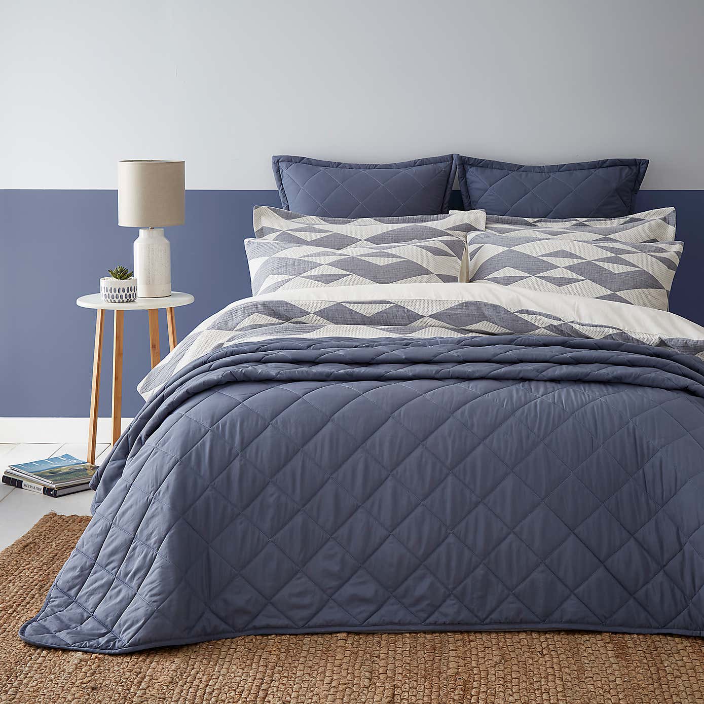 Kai Geo Polycotton Duvet Cover and Pillowcase Set
