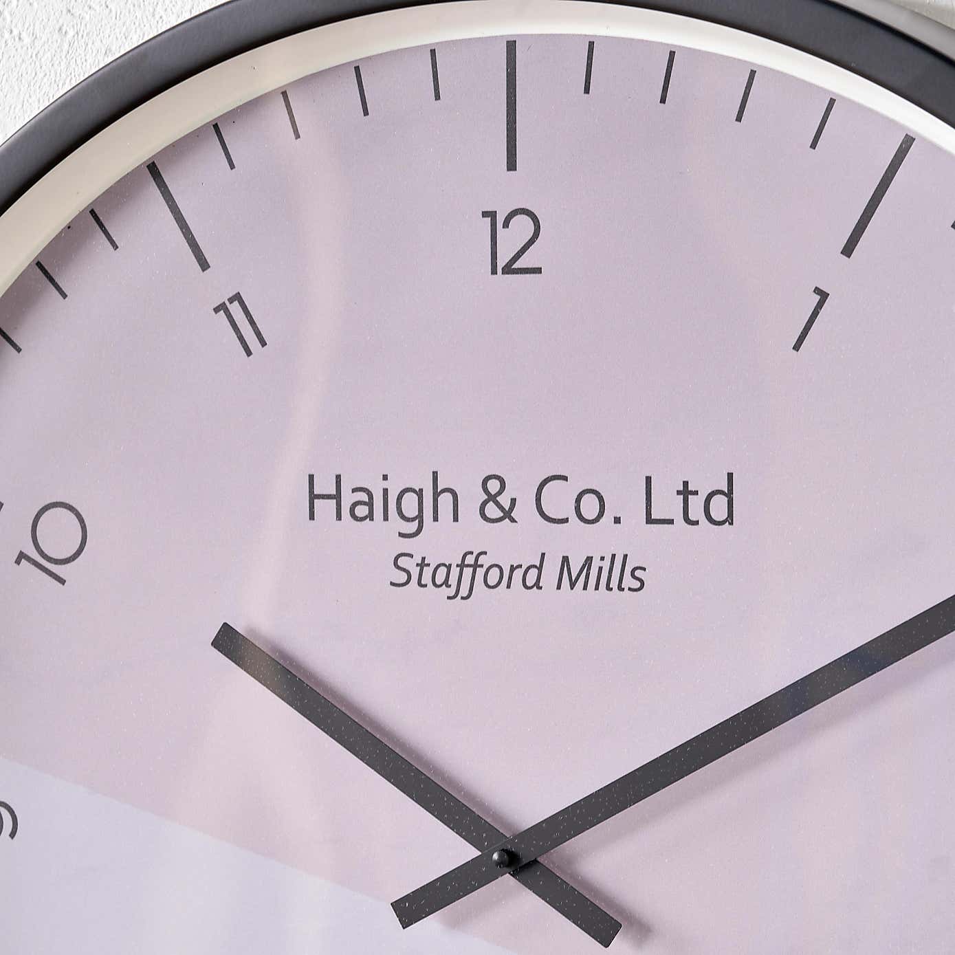 Geometric Marble Print Wall Clock