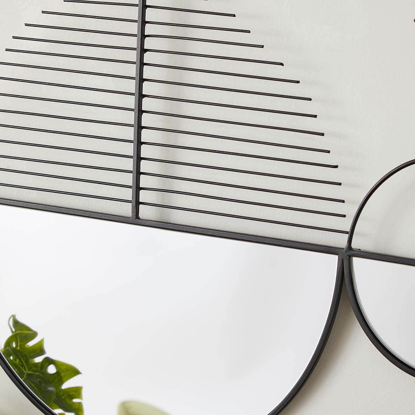 Elements Mirrored Round Indoor Outdoor Wall Art Mirror