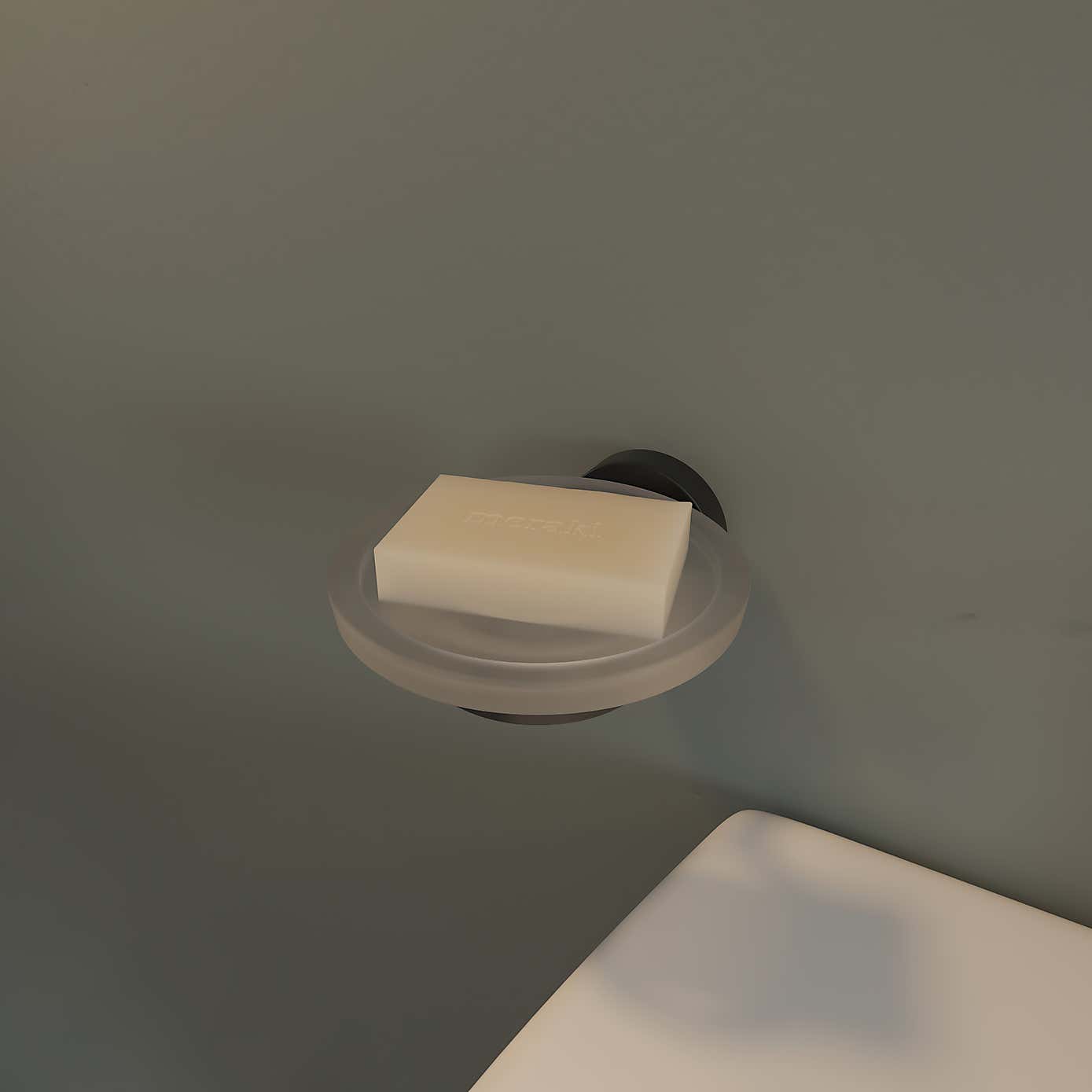 Epsom Flexi-FixTM Matt Black Soap Dish & Holder