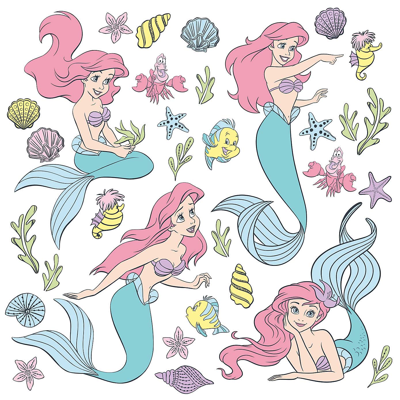 Disney The Little Mermaid Medium Wall Sticker