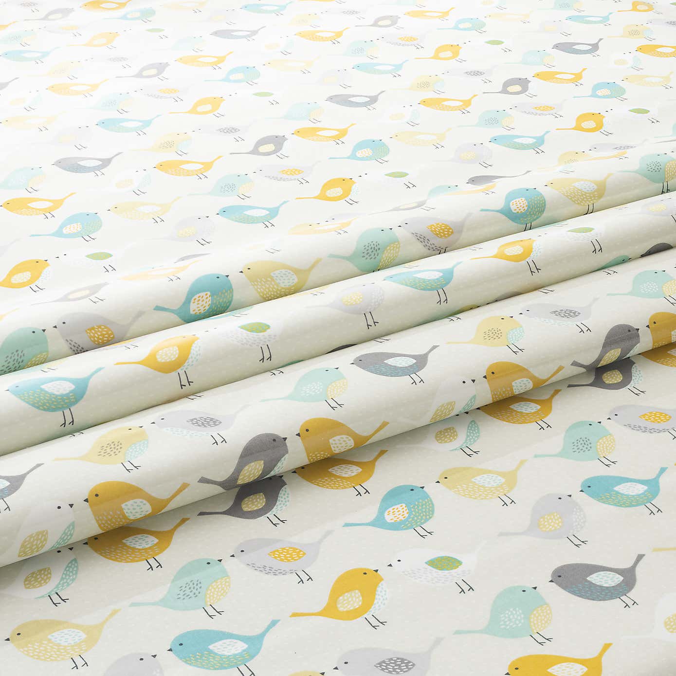 Ochre Scandi Birds PVC