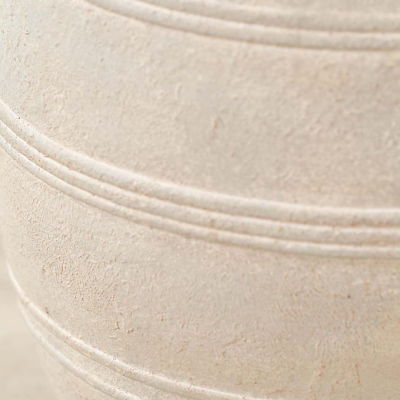 Grey Wash Fibrestone Decorative Vase with Handles