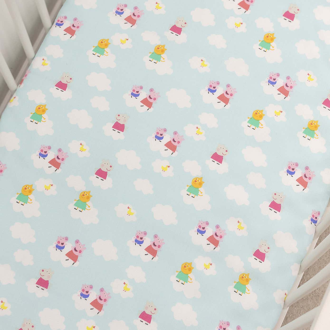 Pack of 2 Peppa Lullabies Cot Bed Fitted Sheets