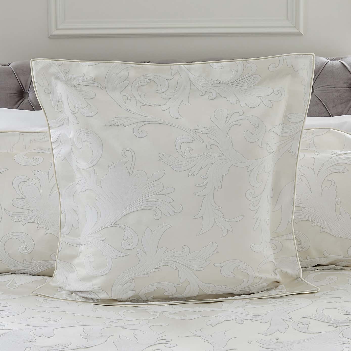 Dorma Acanthus Jacquard Continental Square Pillowcase