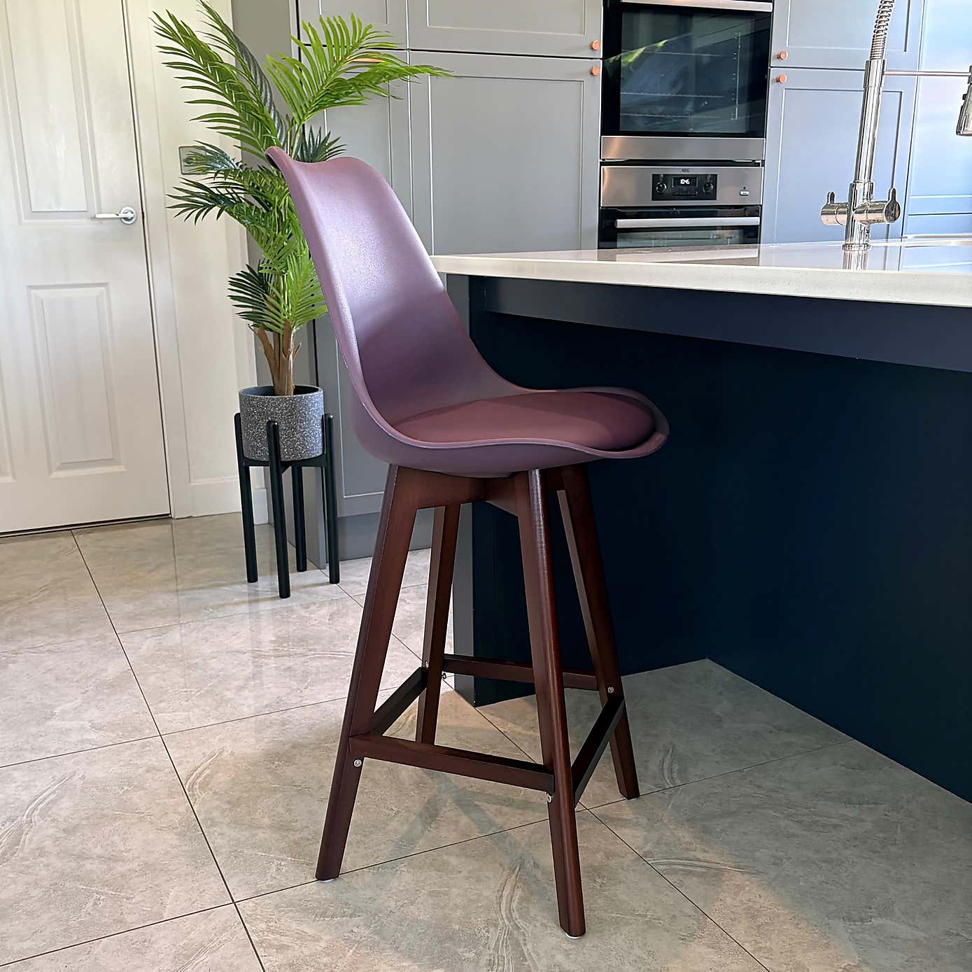 Fusion Living Soho Plastic Bar Stool