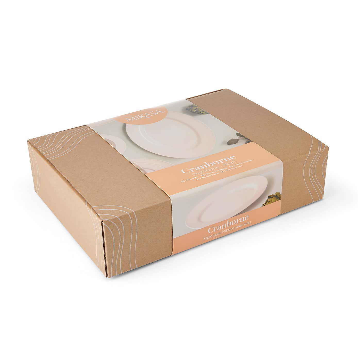 Mikasa Cranbourne White Stoneware Serving Platter