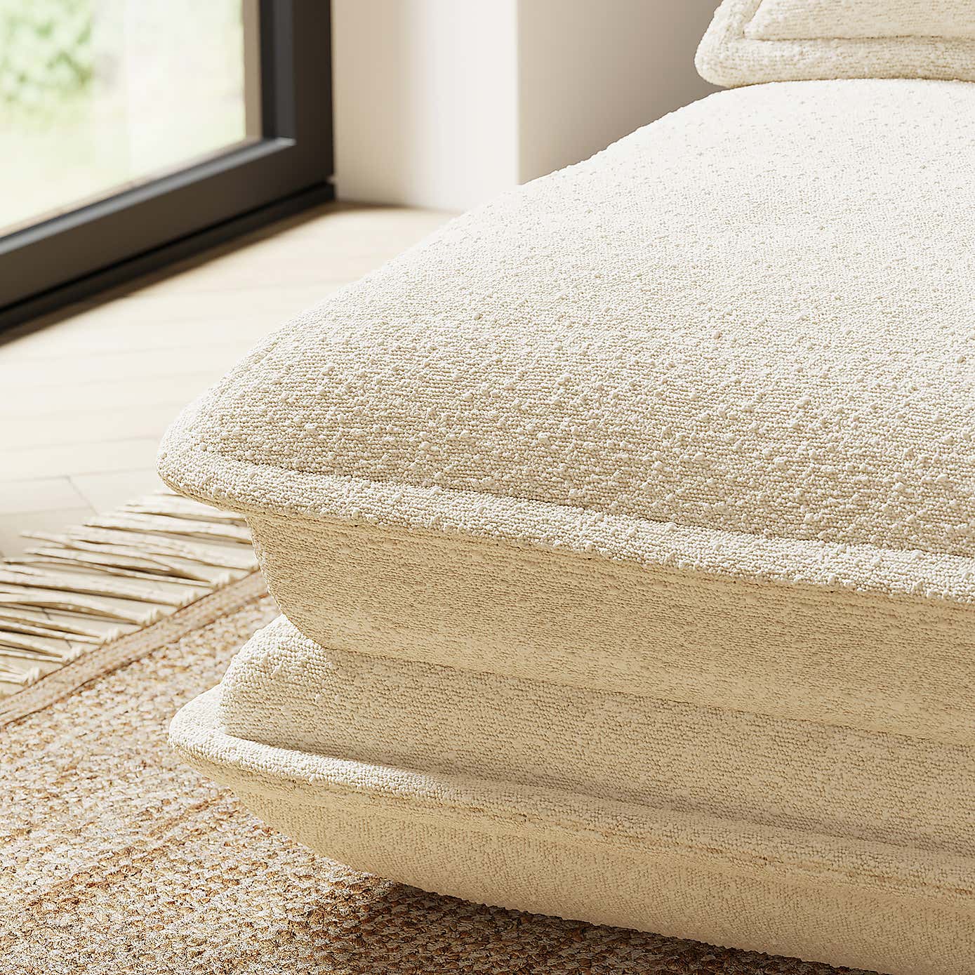 Jackson Boucle Foldable Single Sofa Bed