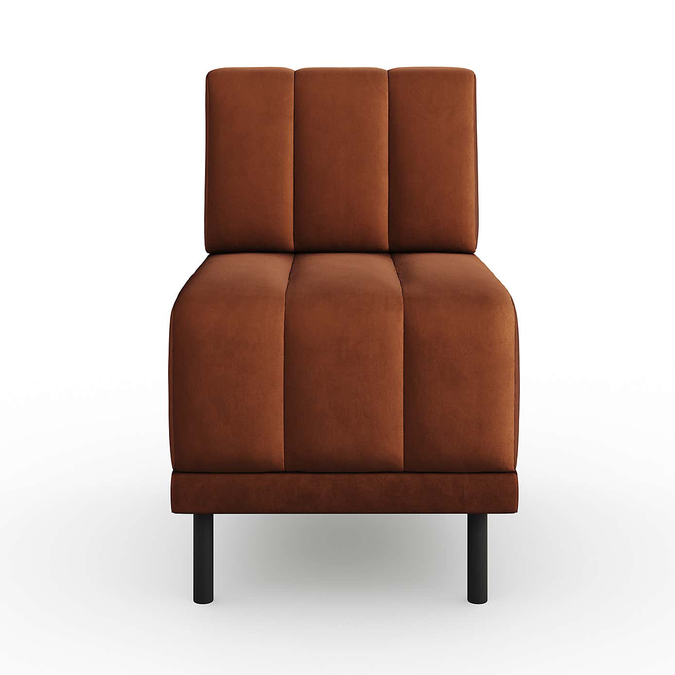 Amali Small Dining Bench, Matte Plush Velvet