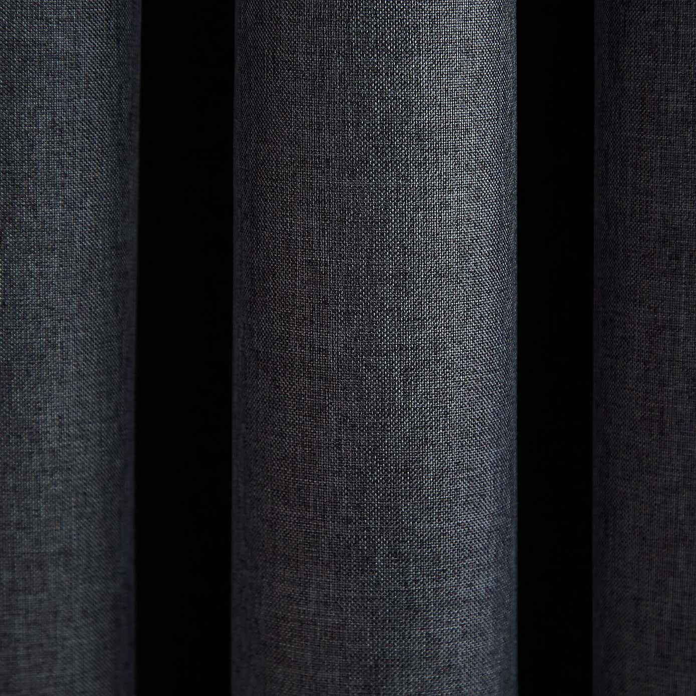 Berlin Blackout Pencil Pleat Curtains