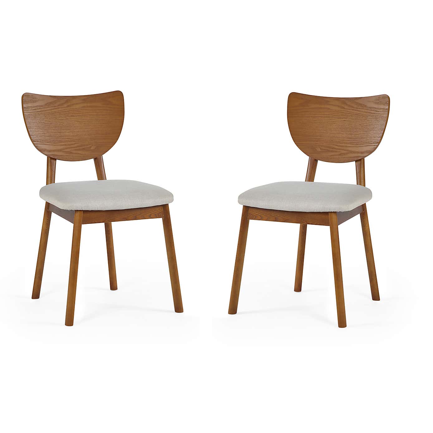 Lowry Set Of 2 Dining Chairs, Ash