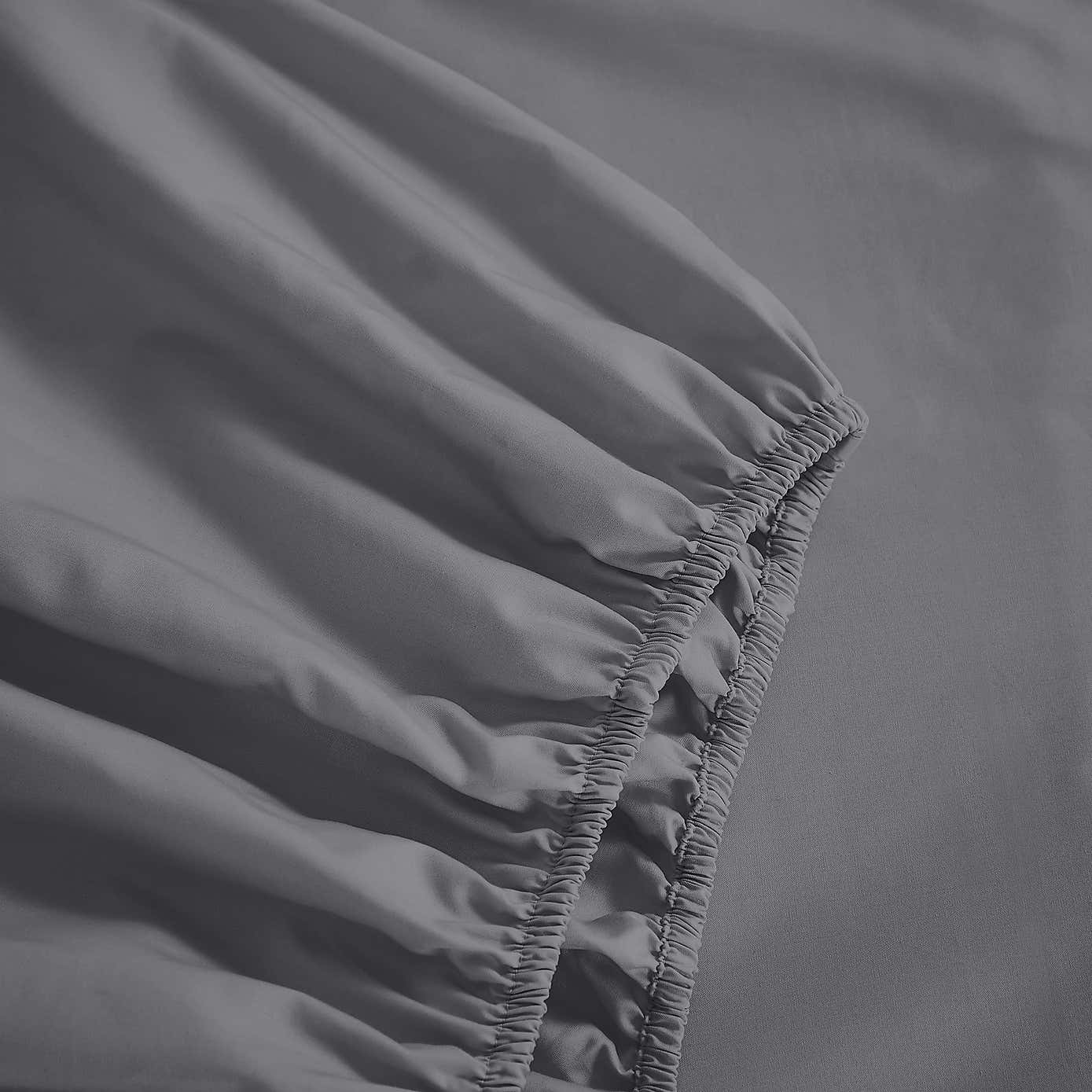 Dorma 400 Thread Count Cotton Percale Fitted Sheet