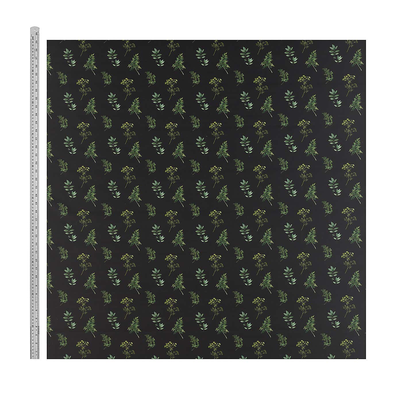 By the Metre Marsh Botanical Black PVC