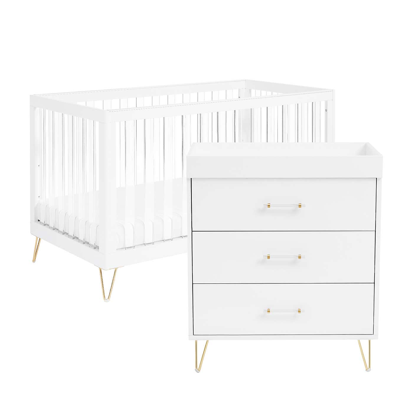 Kimi XL Acrylic 2 Piece Nursery Room Set