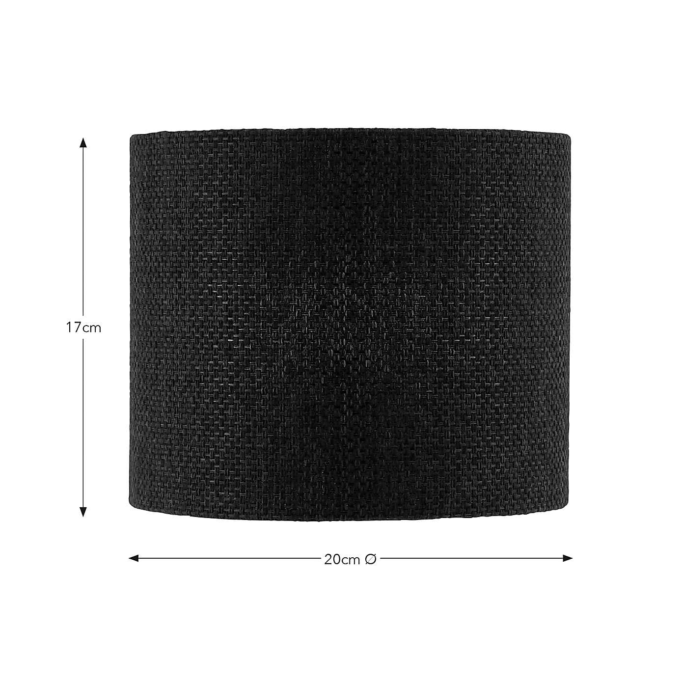 Barkweave Easy Fit Drum Lamp Shade