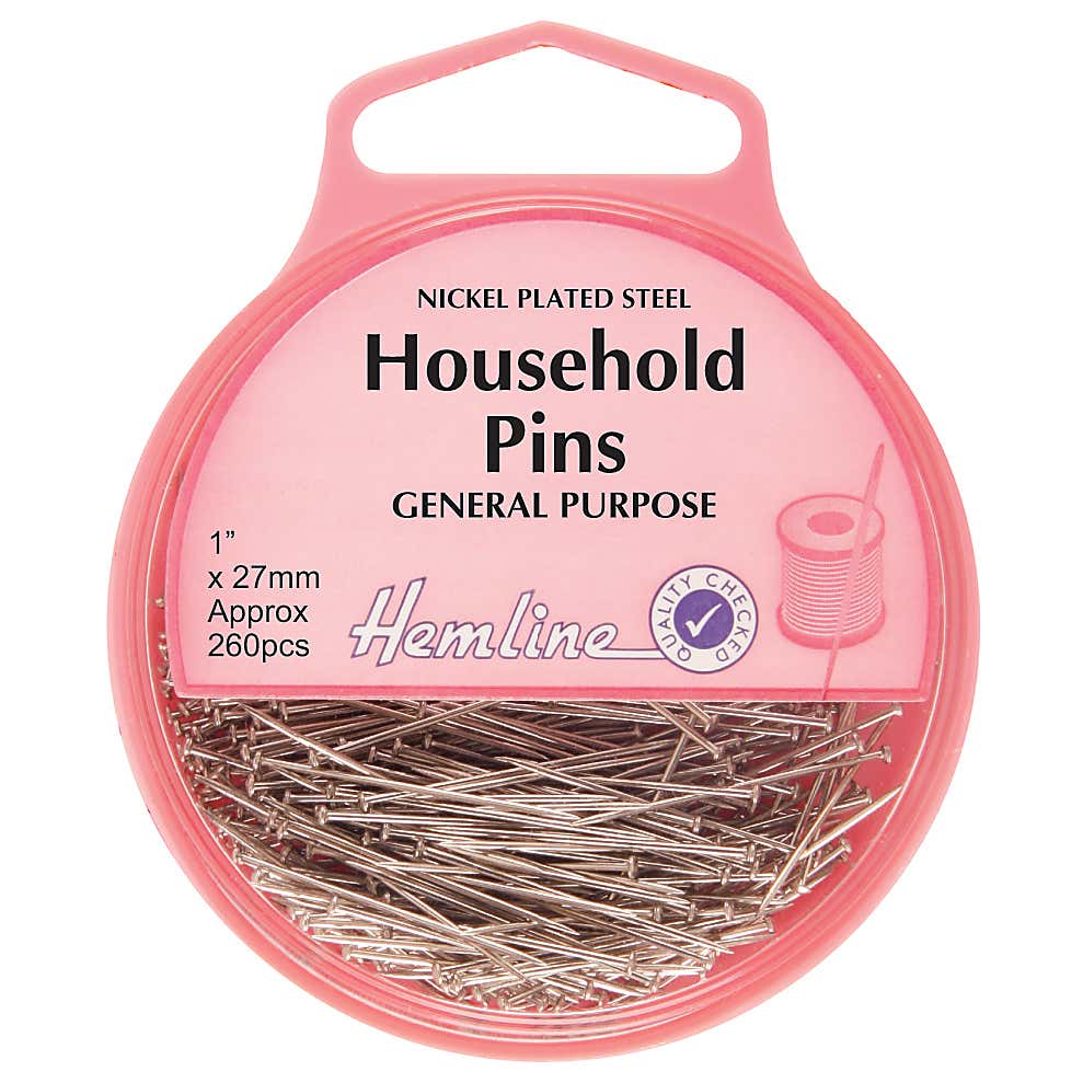 Hemline Household Pins 27mm