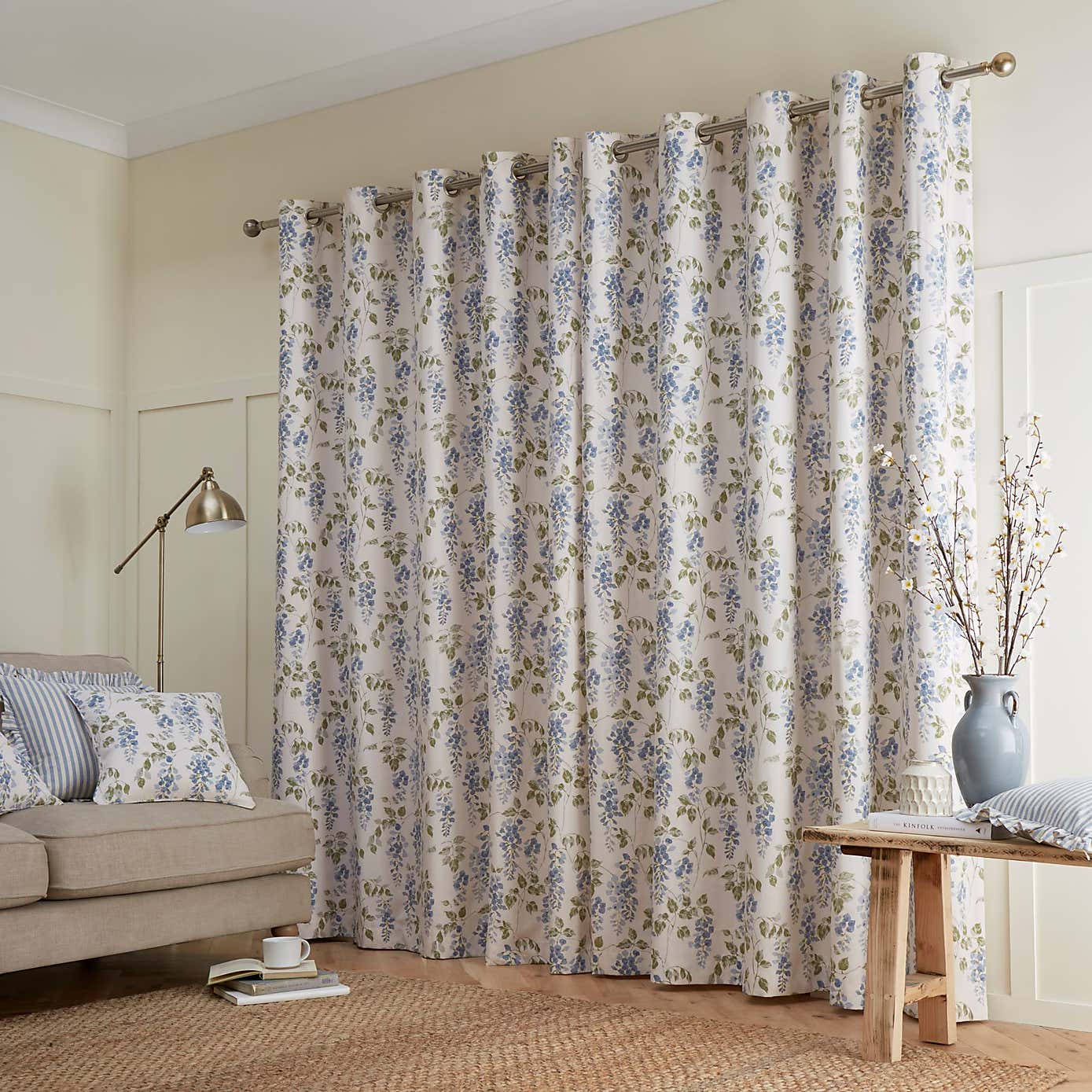 Wisteria Pencil Pleat Curtains