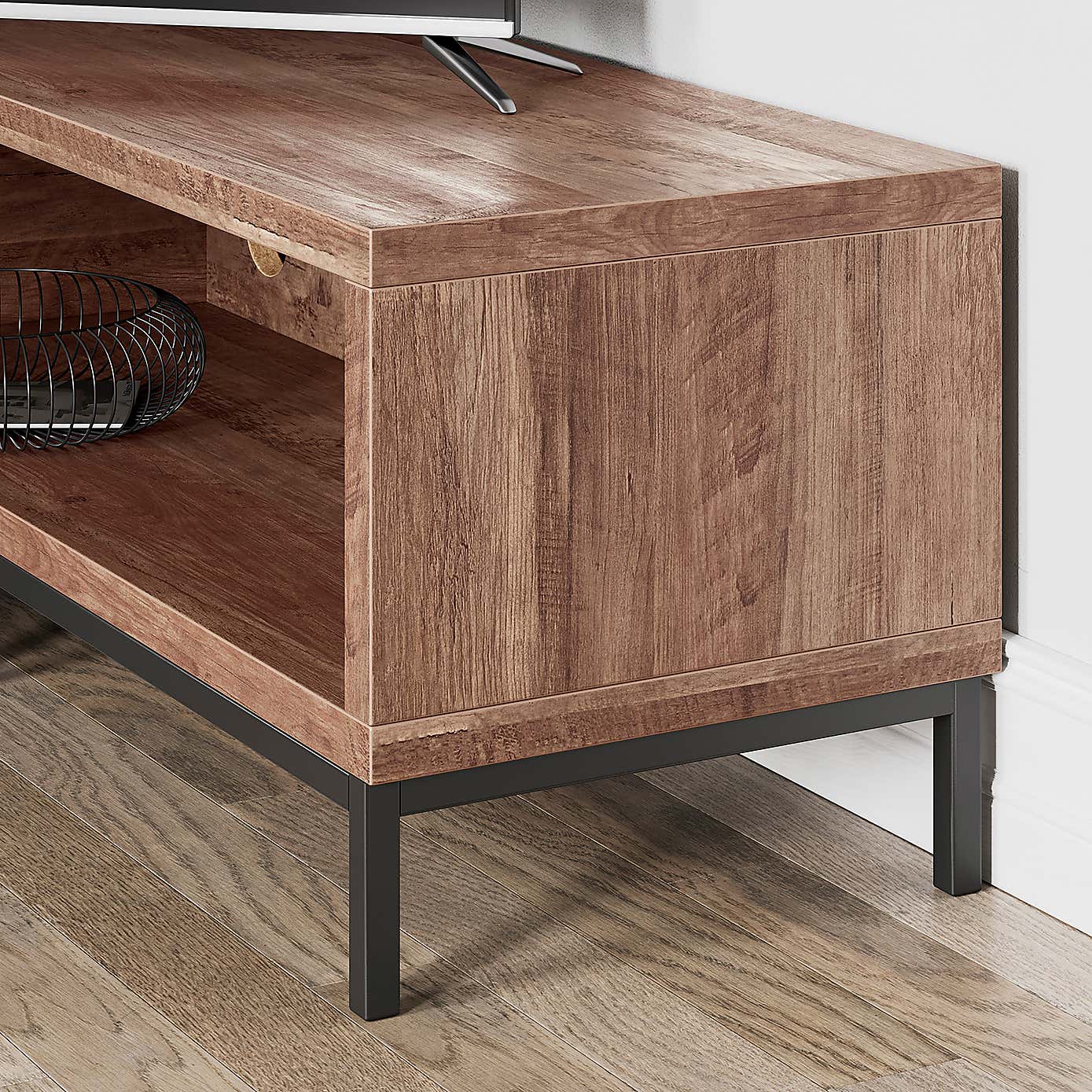 Fulton Open Corner TV Unit Pine