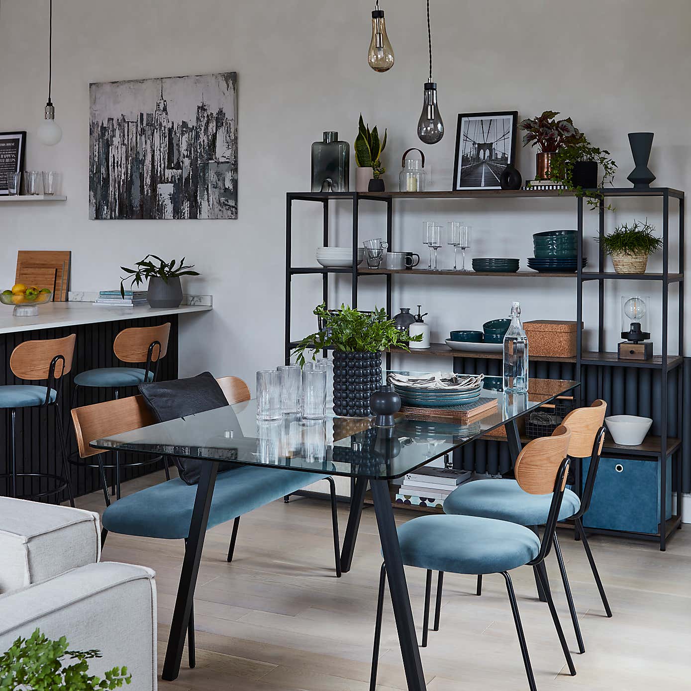 Smart Industrial Cityscape Canvas