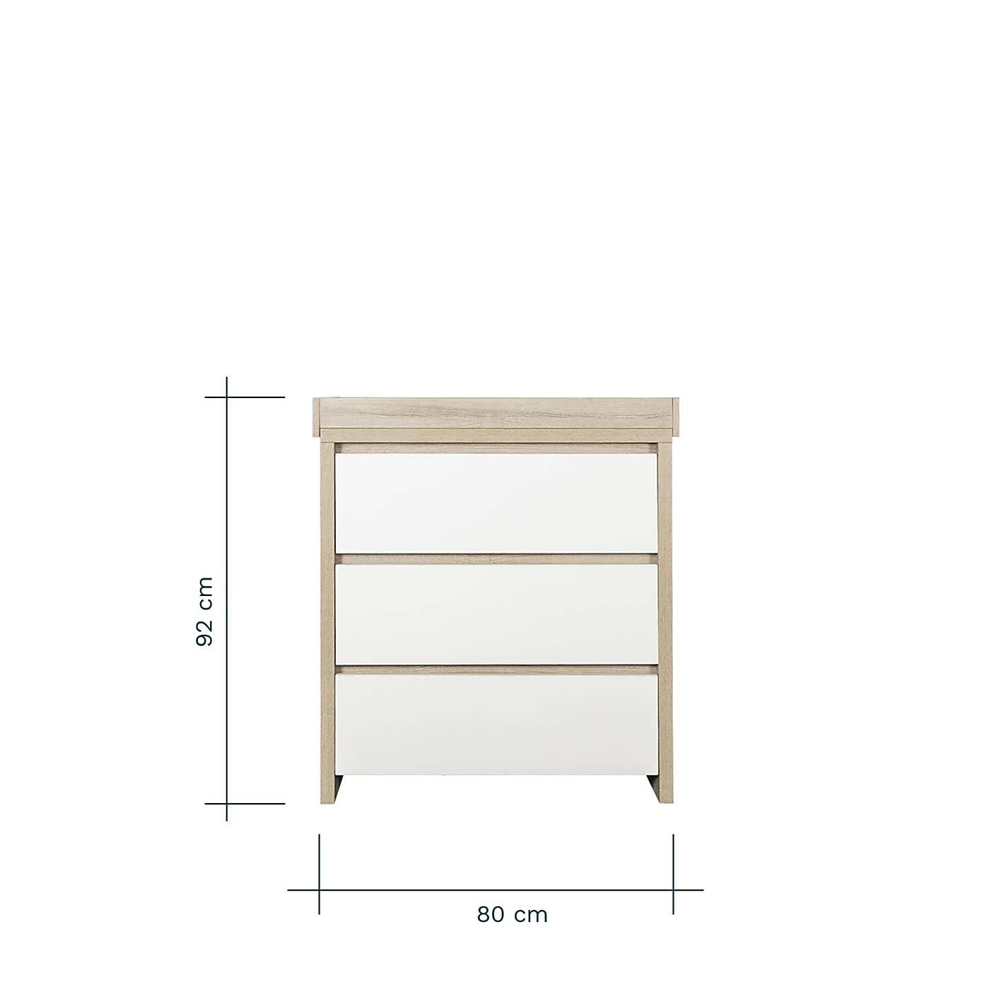 Tutti Bambini Modena 3 Drawer Changing Unit