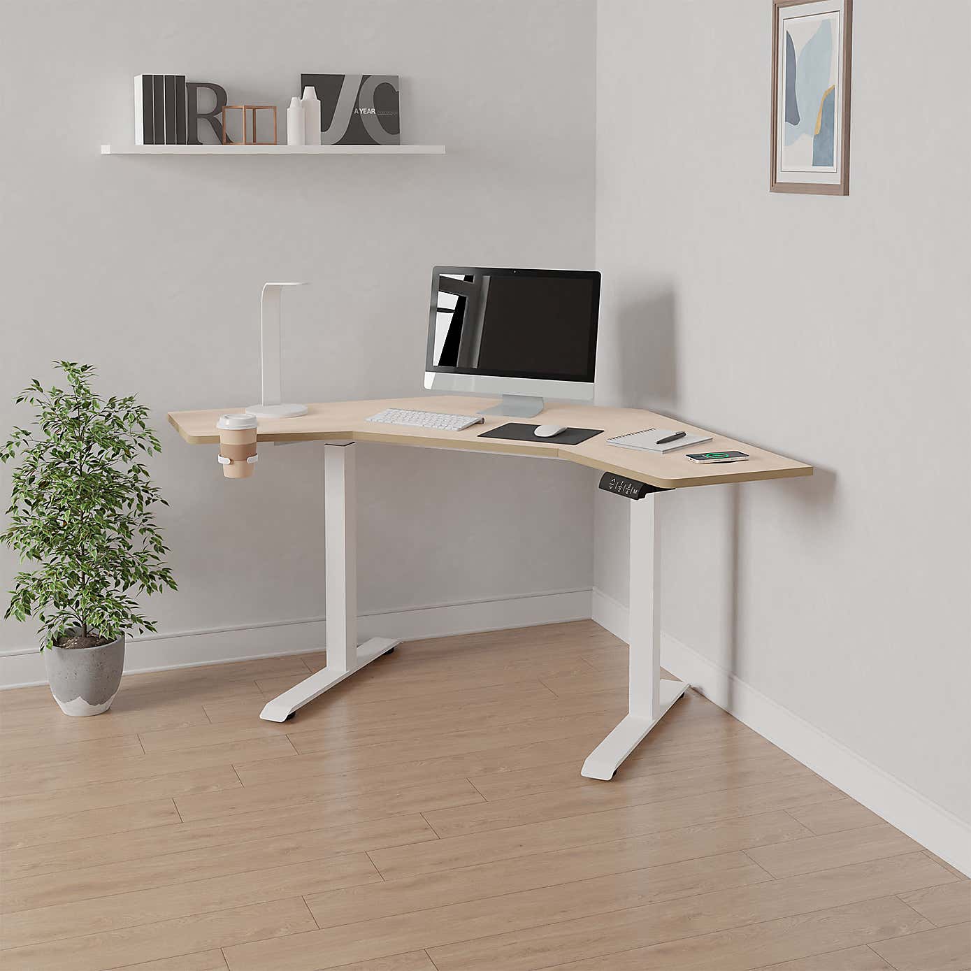 Gino Corner Height Adjustable Desk