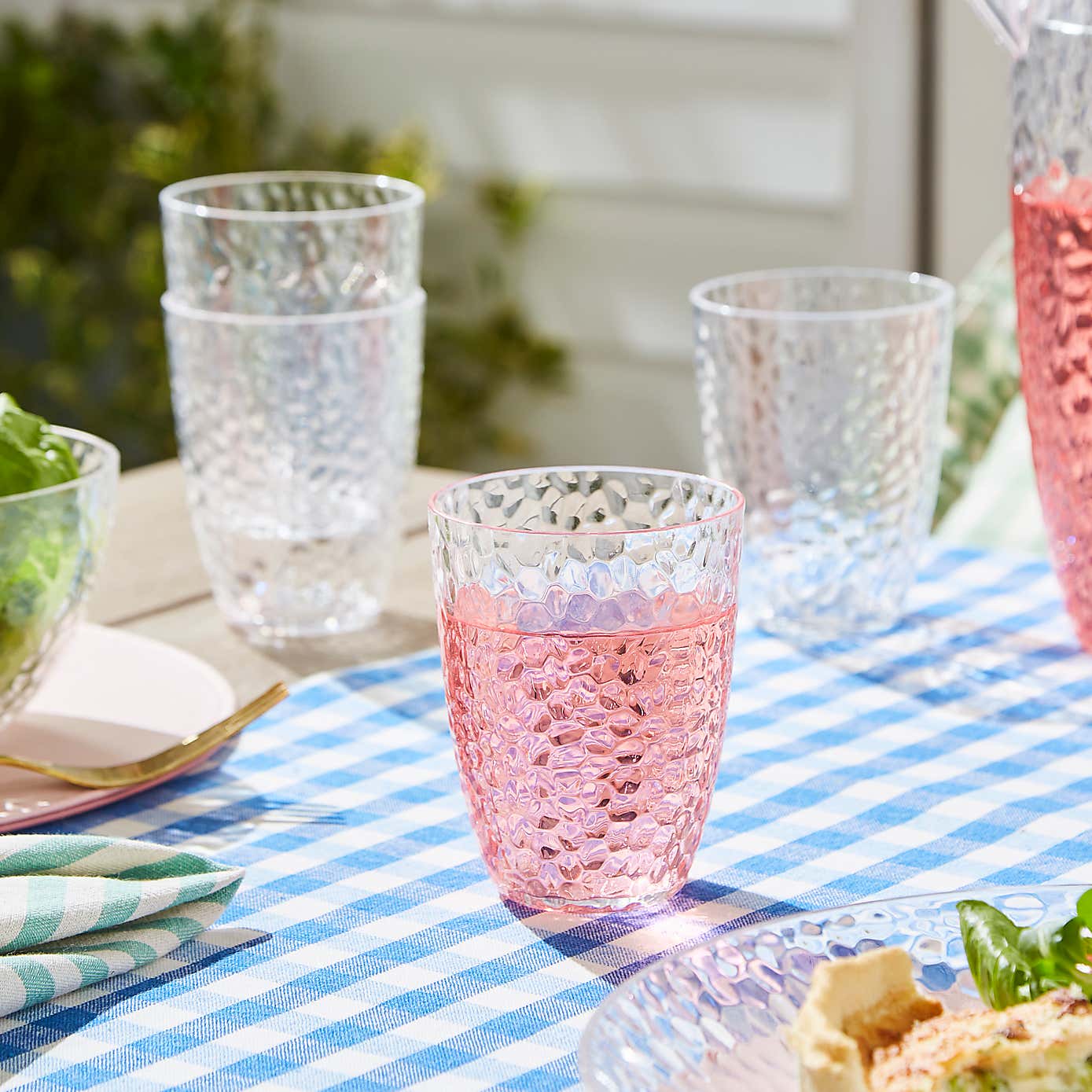 Ripple Acrylic Short Tumbler Glass