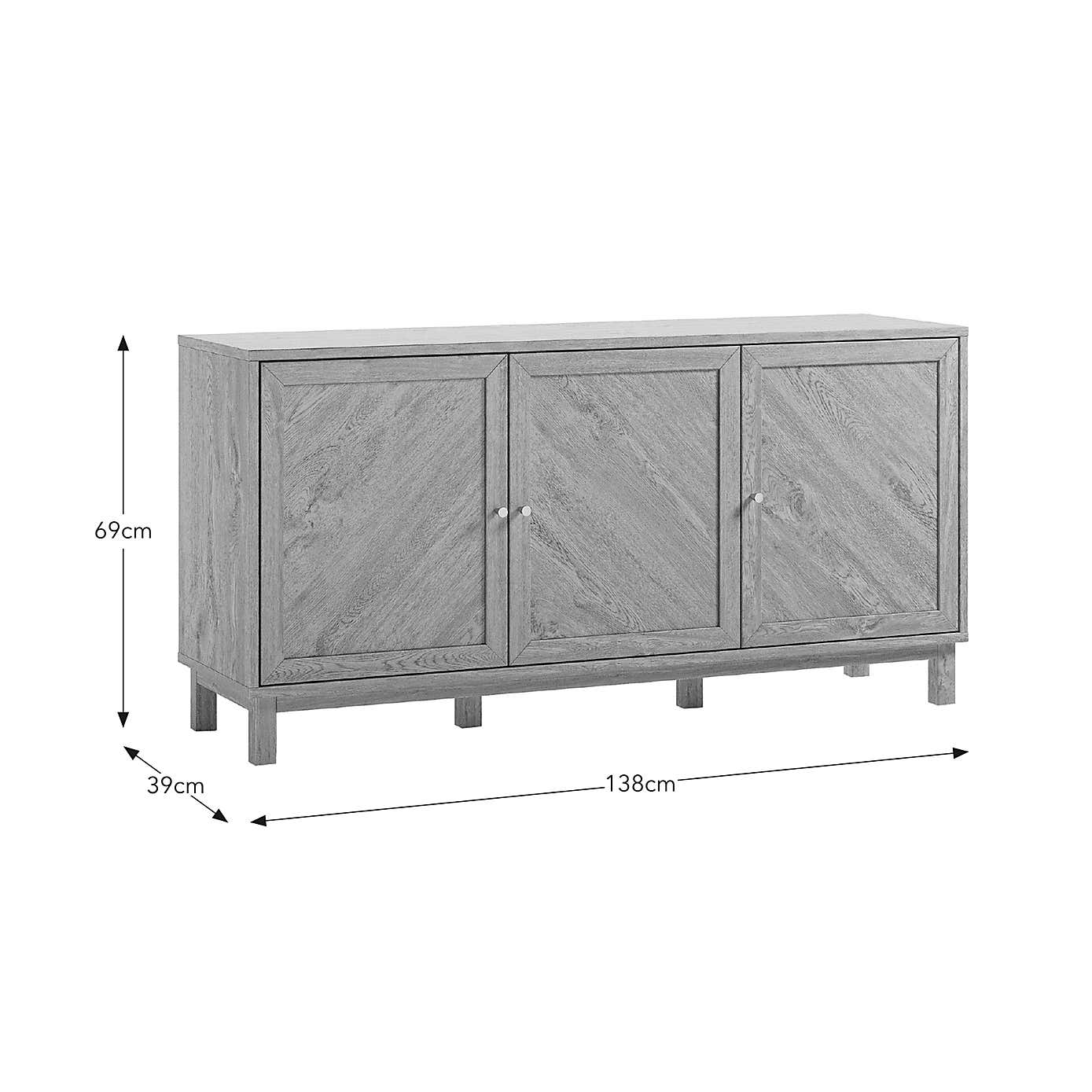 Hadley 3 Door Sideboard