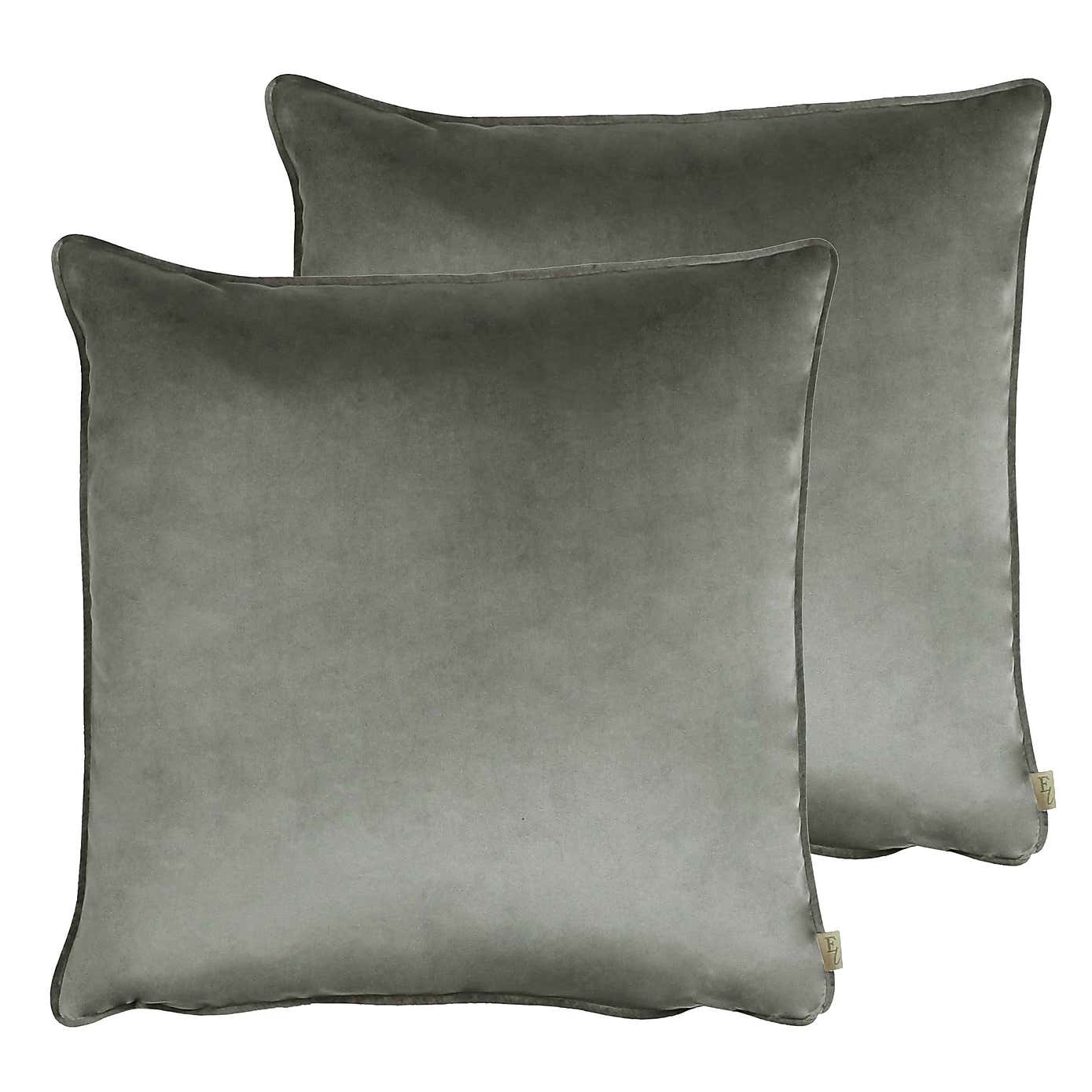 Evans Lichfield Opulent Velvet 2 Pack Pipe Cushions