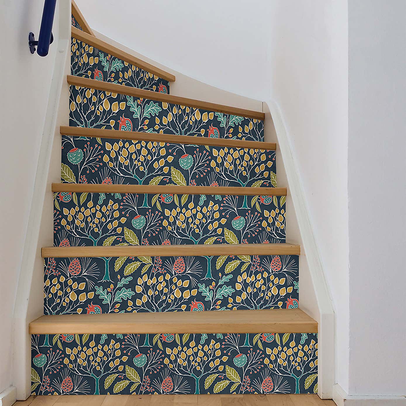 NuWallpaper Groovy Garden Navy Self Adhesive Wallpaper