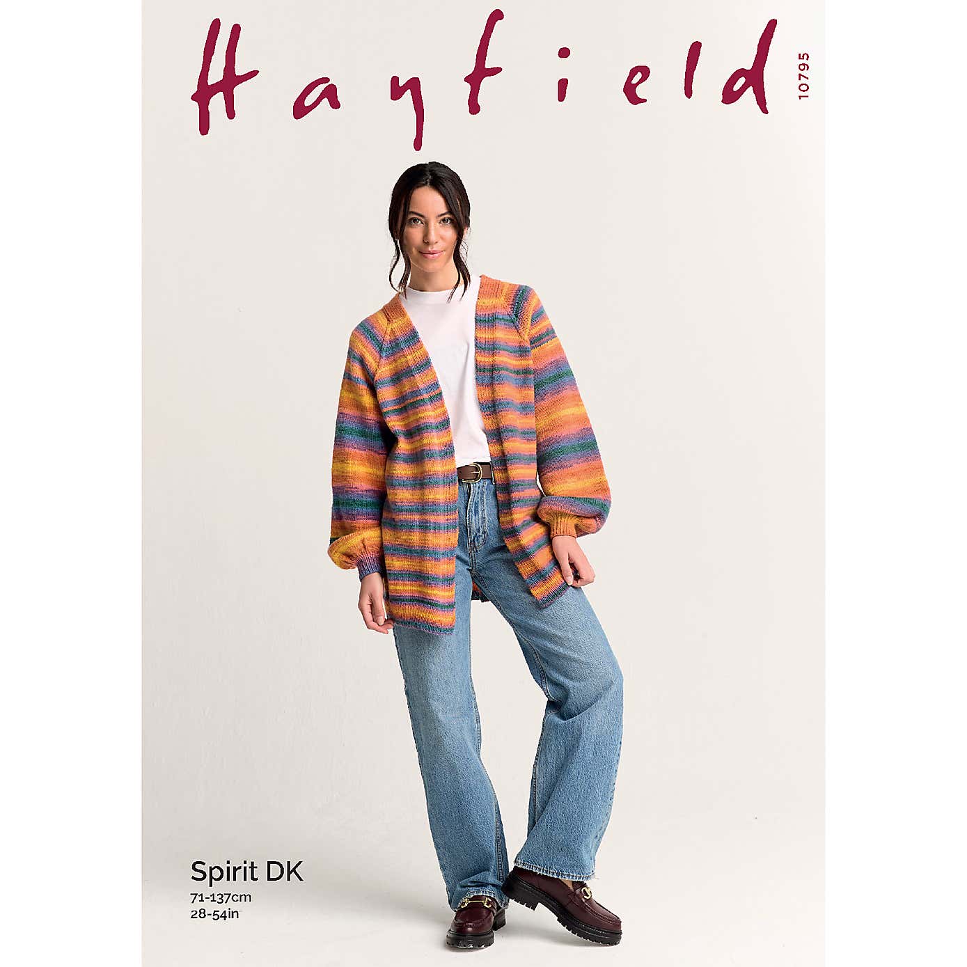 Spirit Double Knit Edge to Edge Cardigan Pattern Leaflet