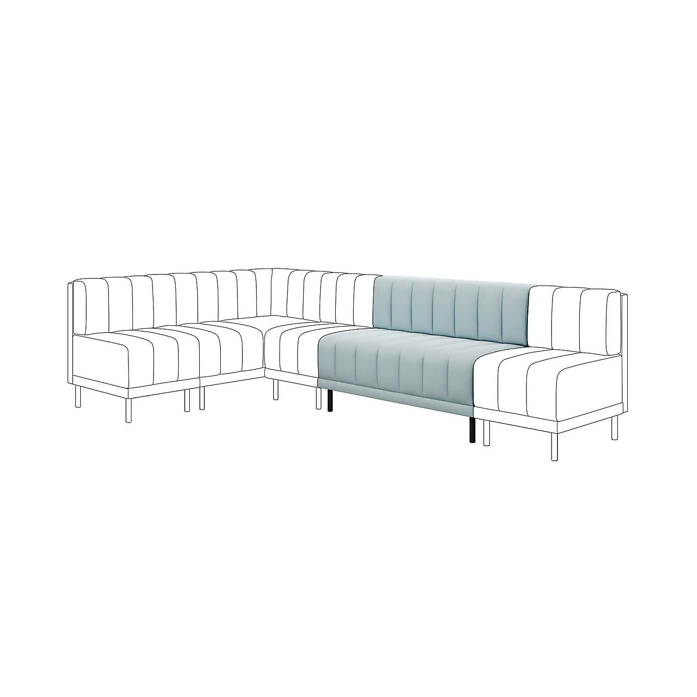 Amali Long Dining Bench, Vintage Velvet